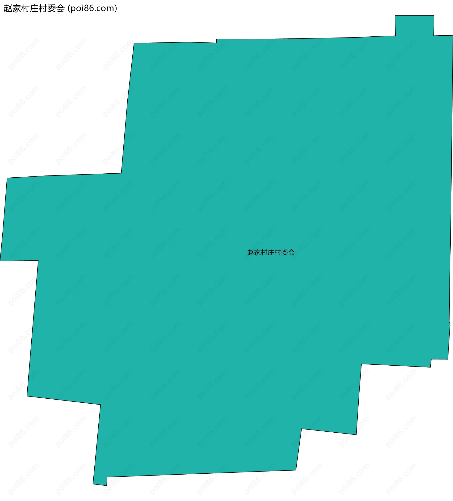 赵家村庄村委会边界地图