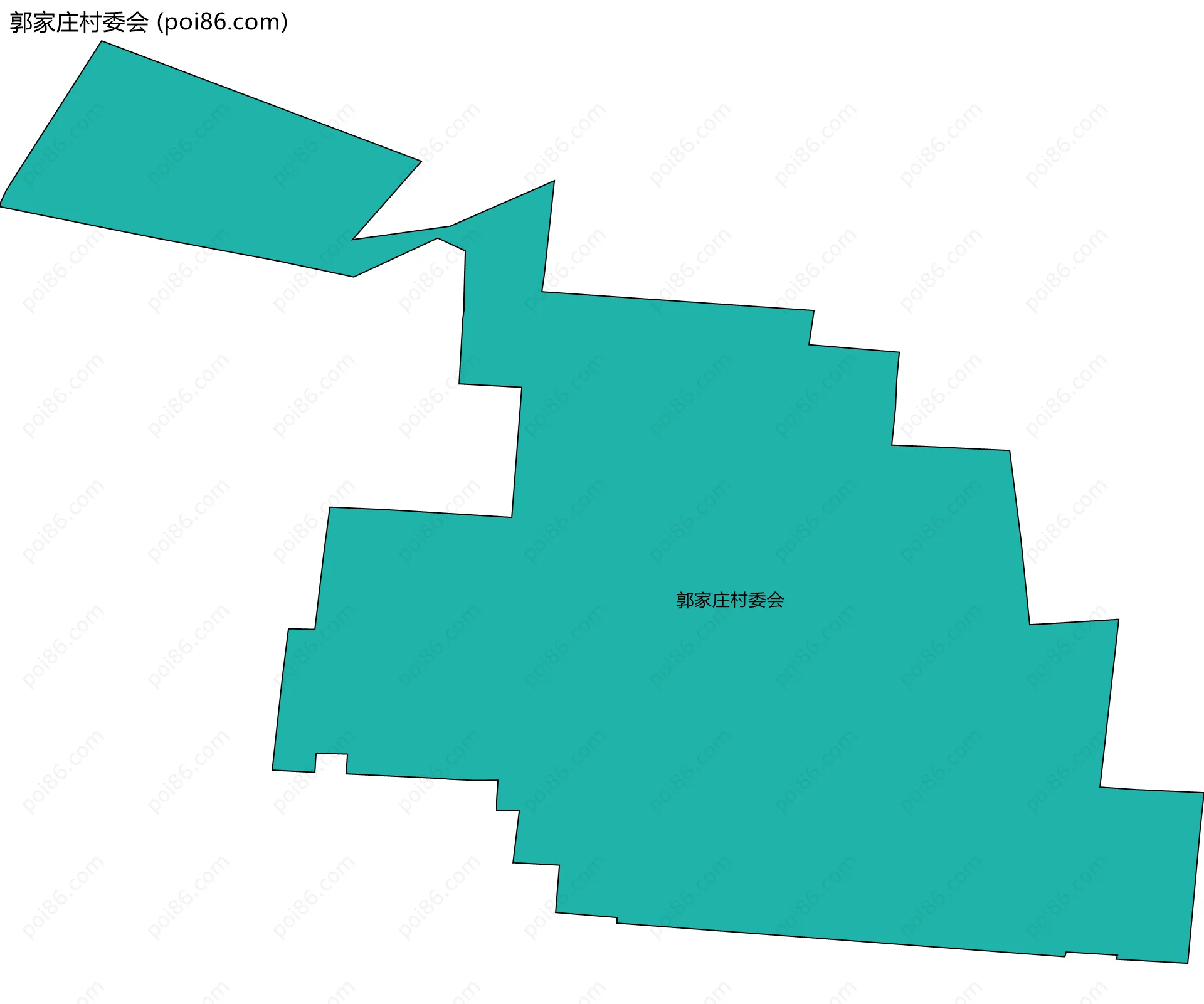 郭家庄村委会边界地图