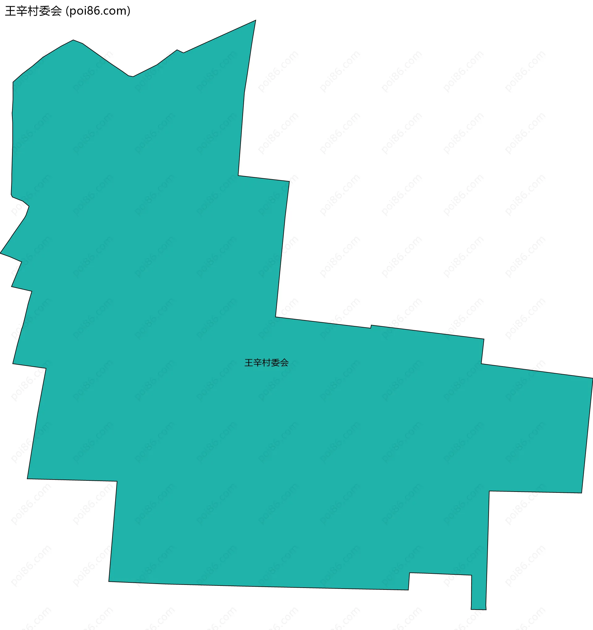 王辛村委会边界地图