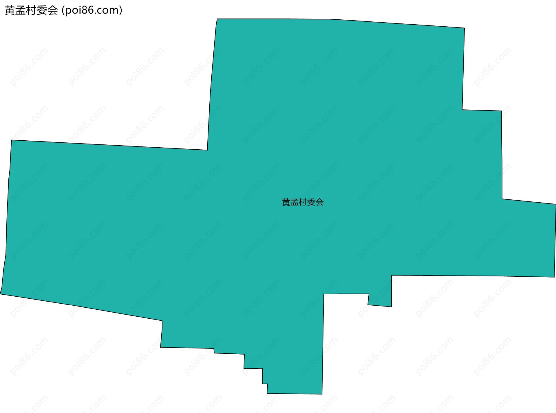 黄孟村委会边界地图