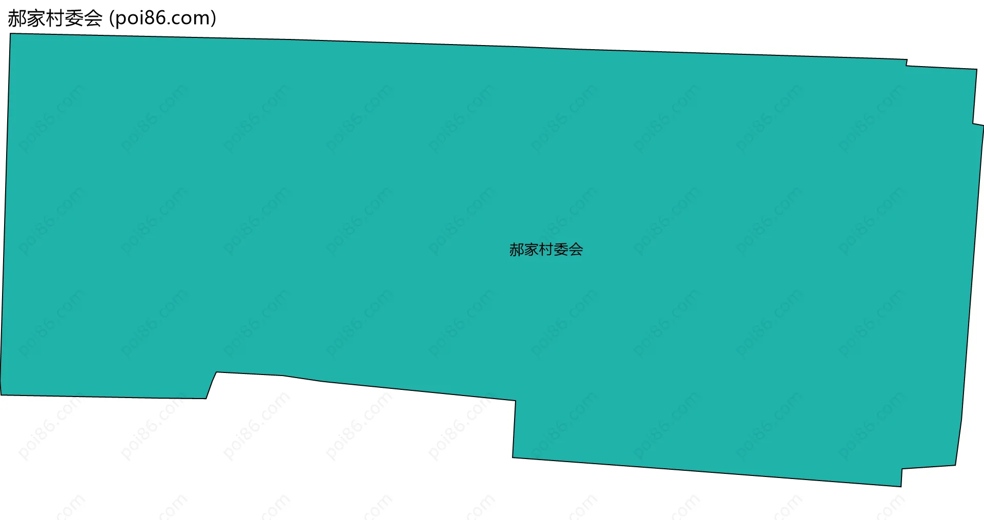 郝家村委会边界地图