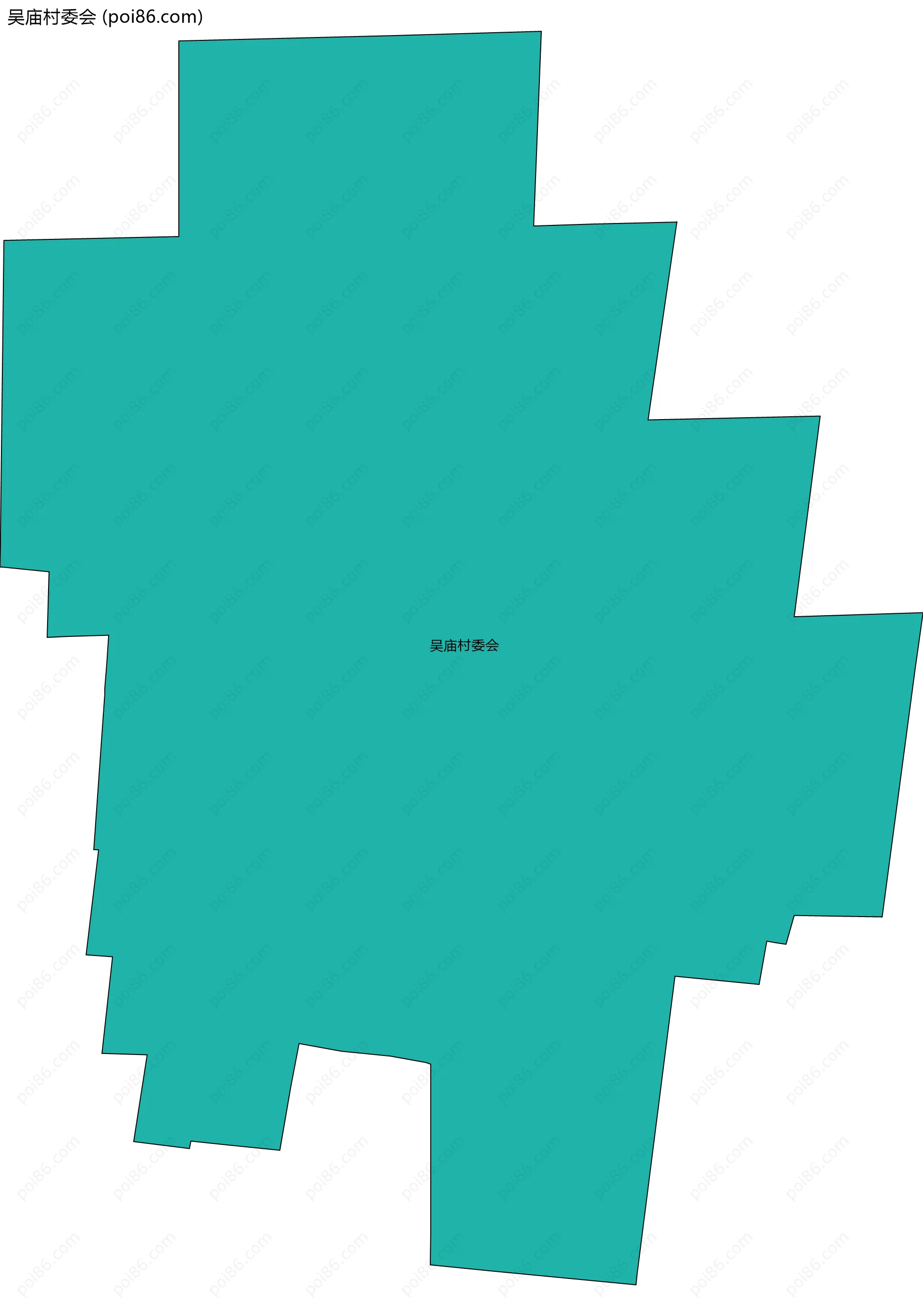 吴庙村委会边界地图