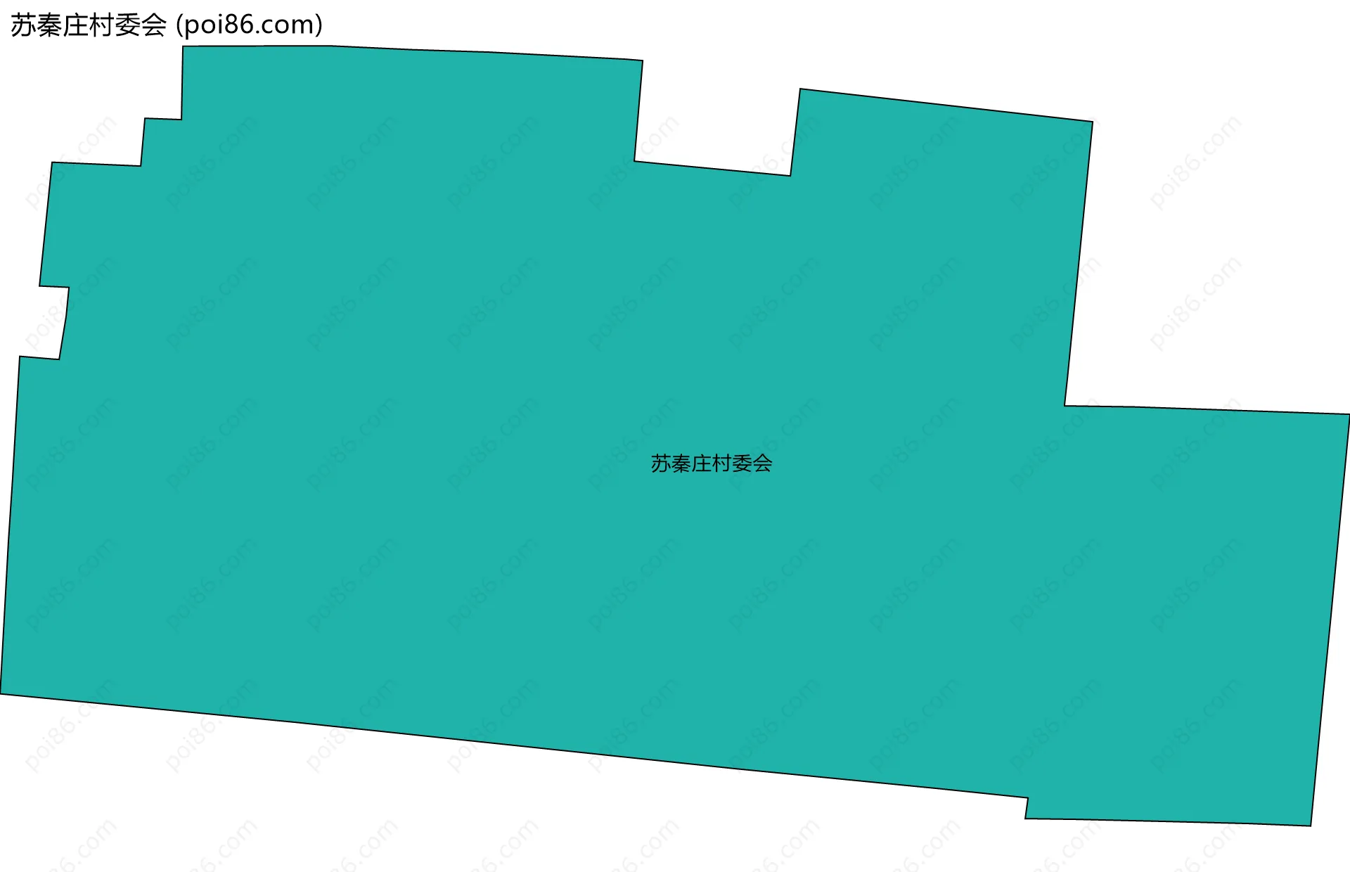 苏秦庄村委会边界地图