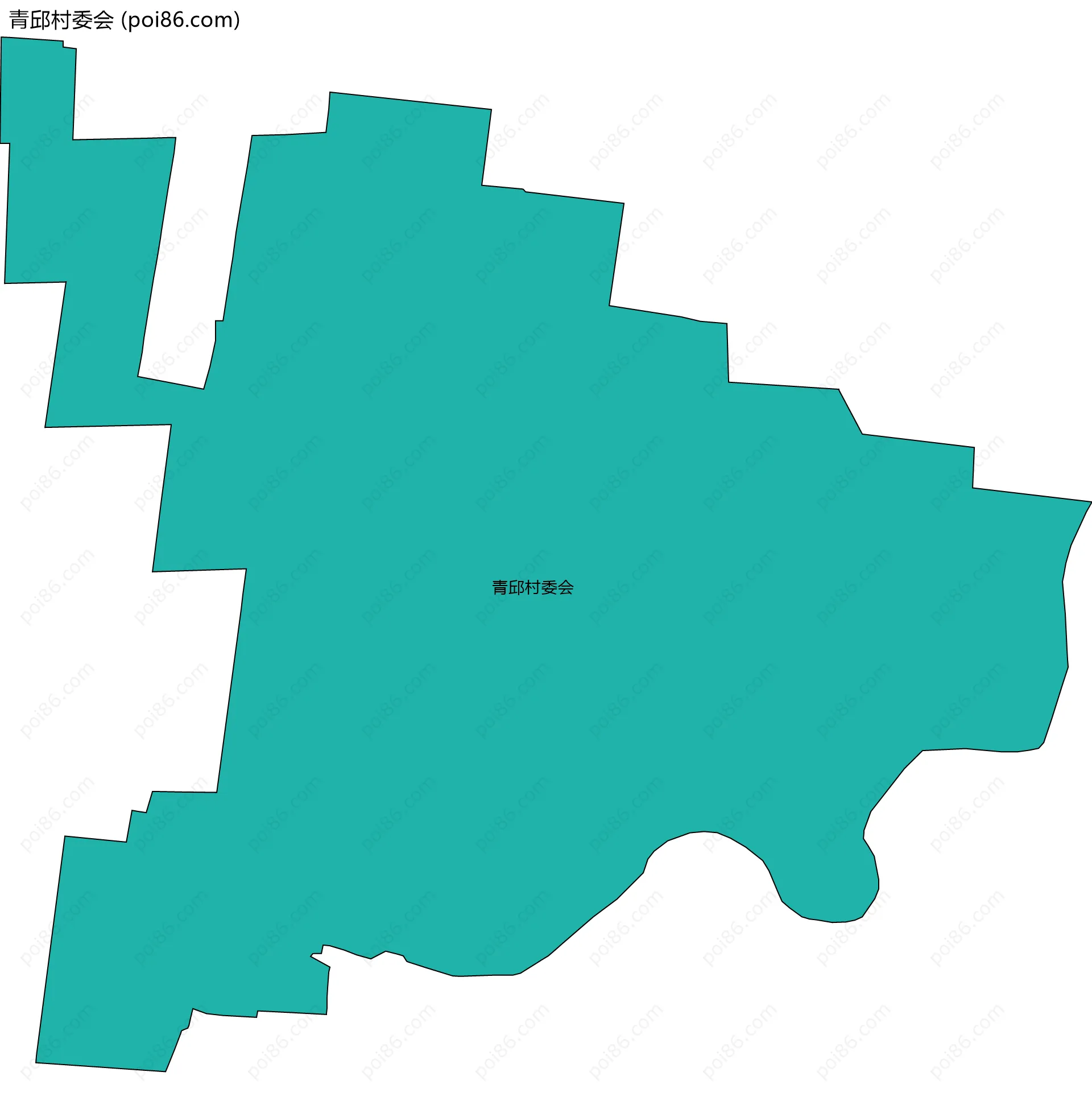 青邱村委会边界地图