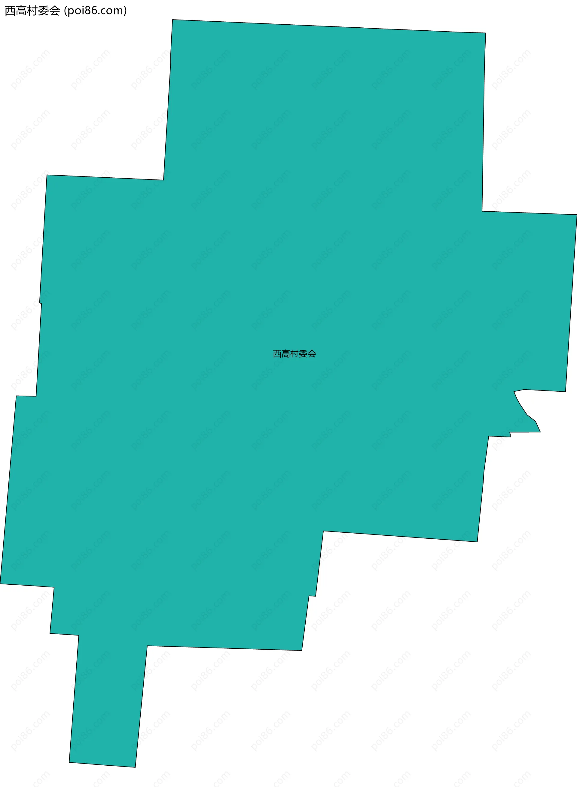 西高村委会边界地图