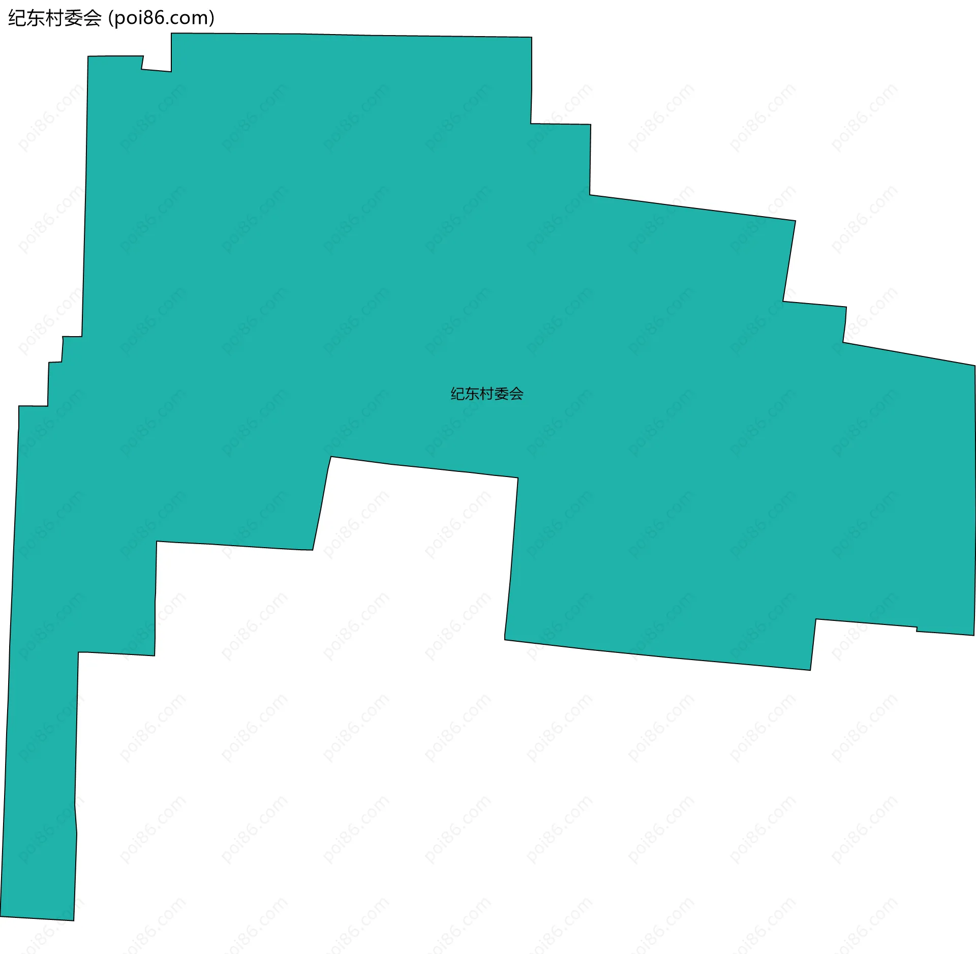 纪东村委会边界地图