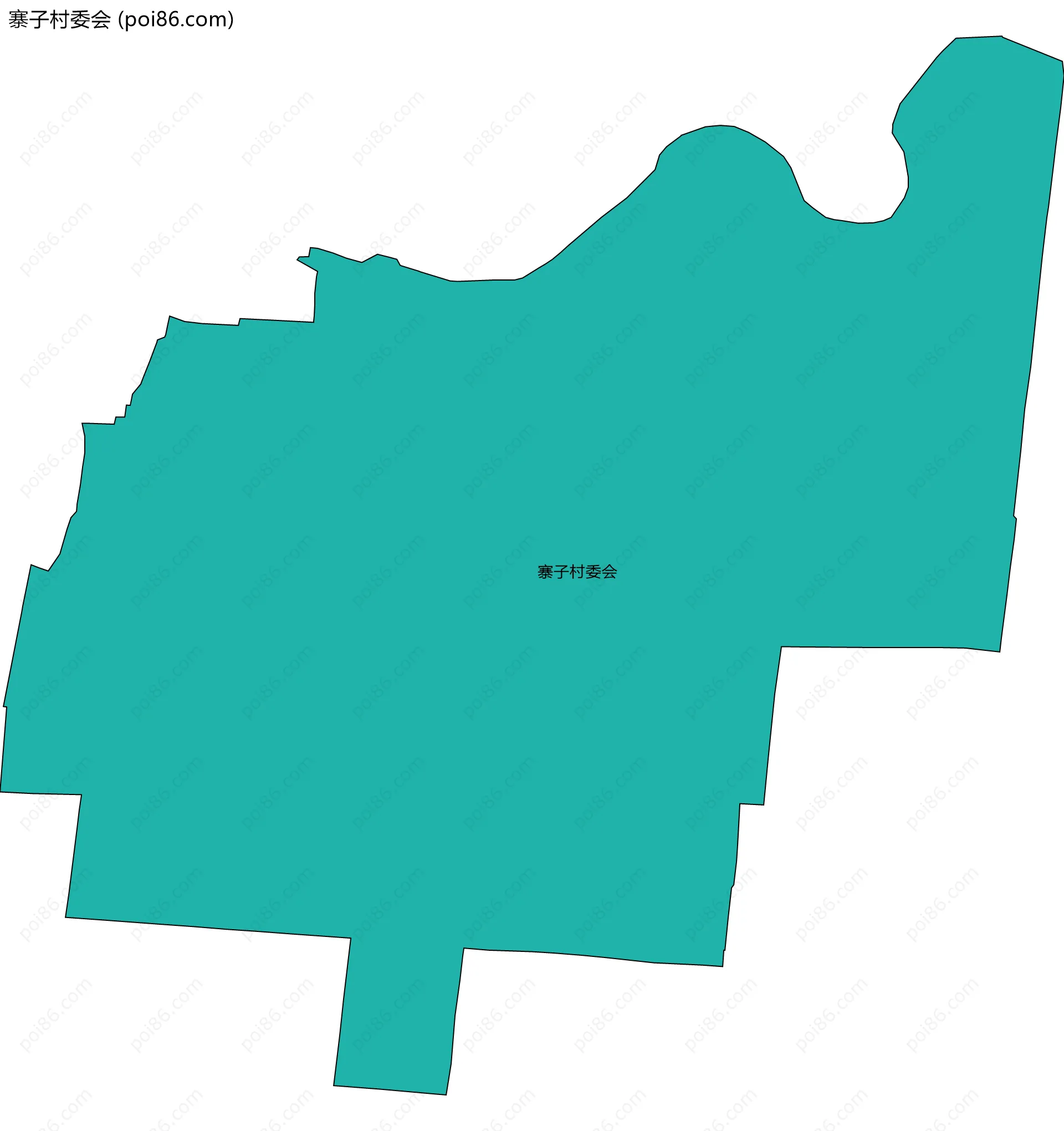 寨子村委会边界地图