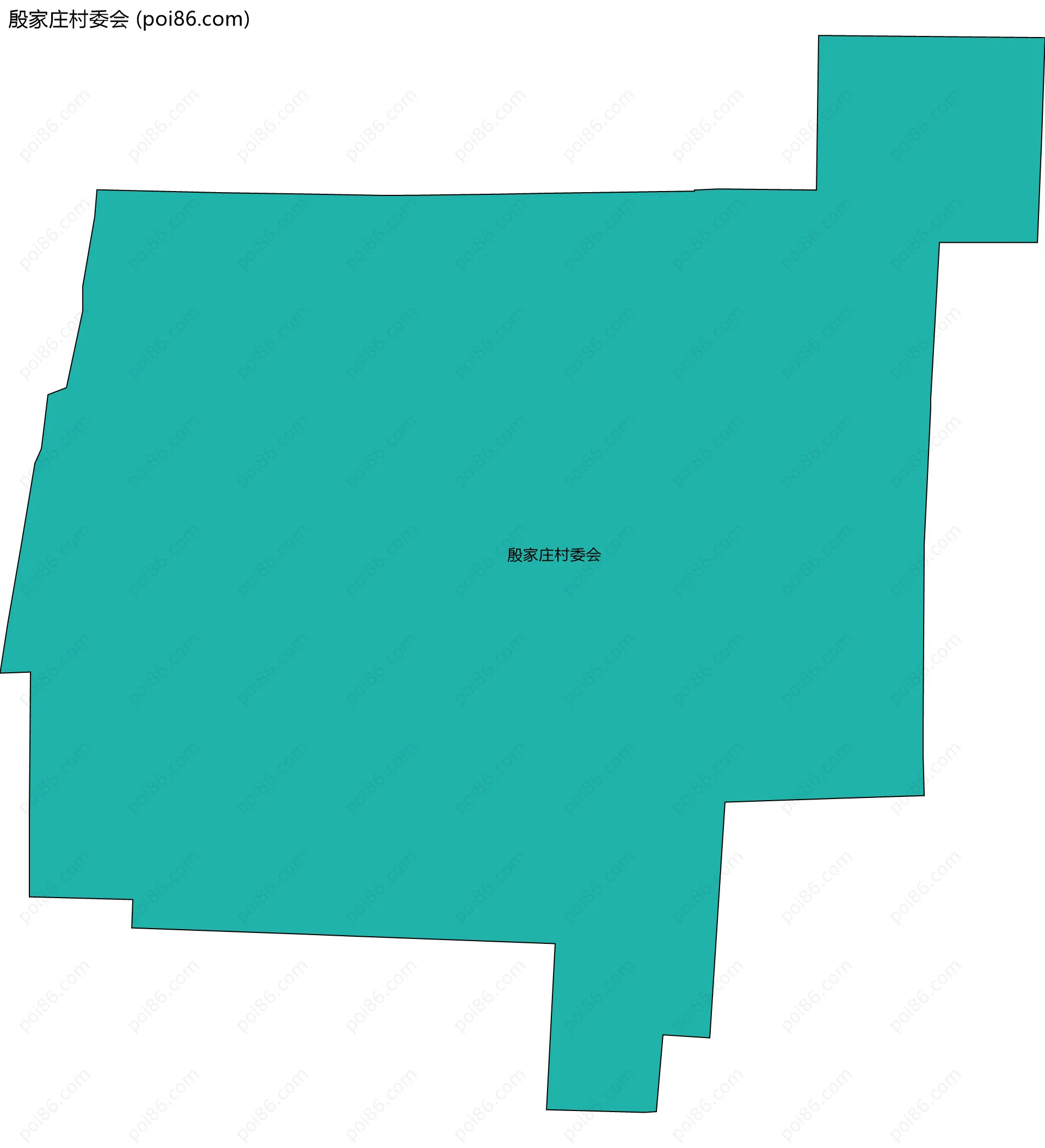 殷家庄村委会边界地图