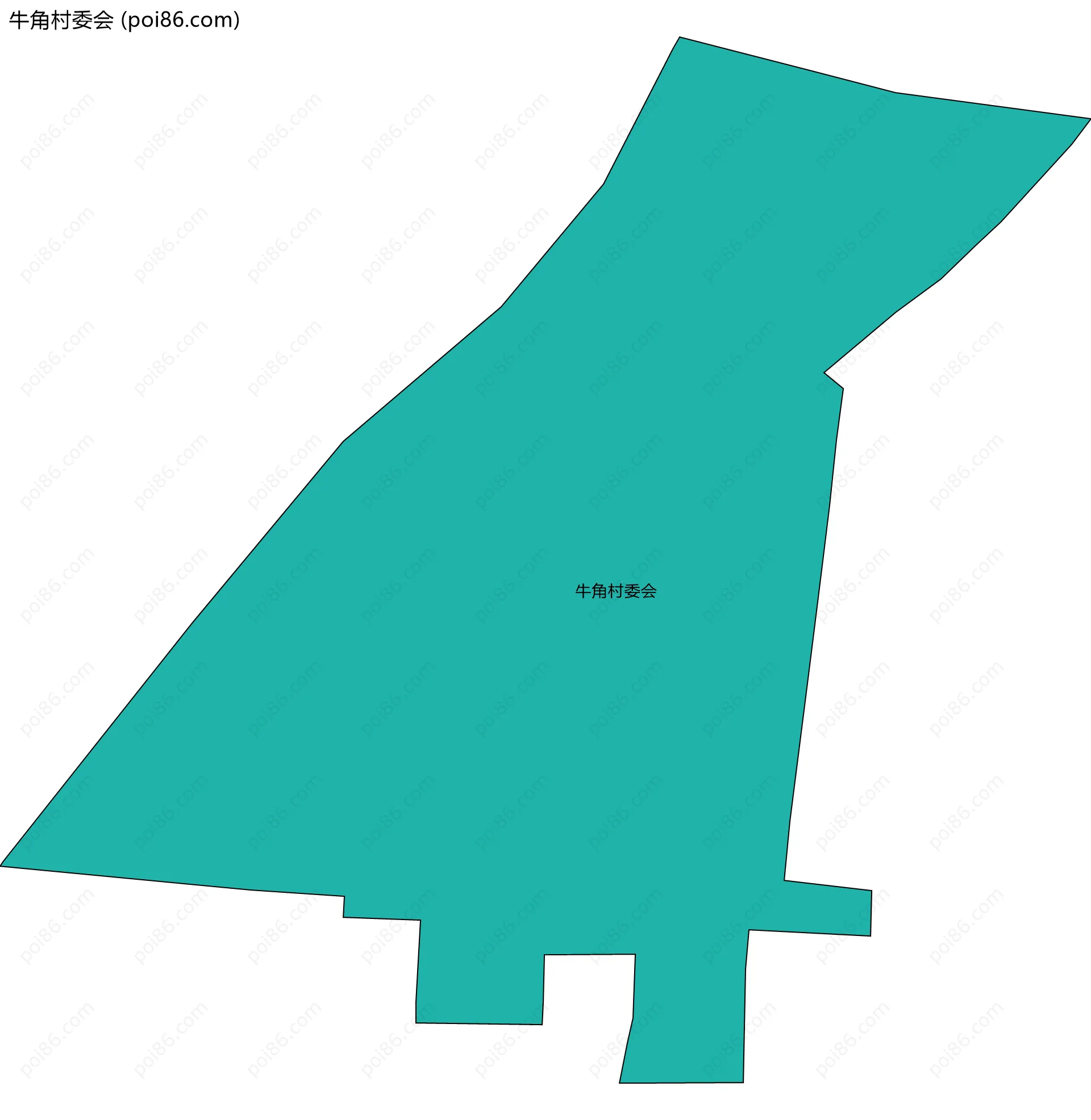 牛角村委会边界地图