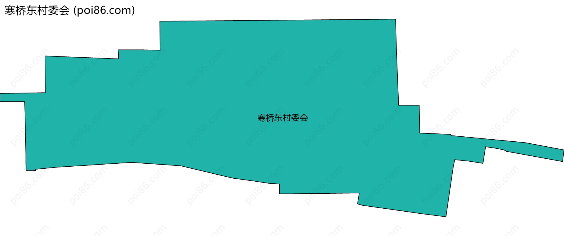 寒桥东村委会边界地图