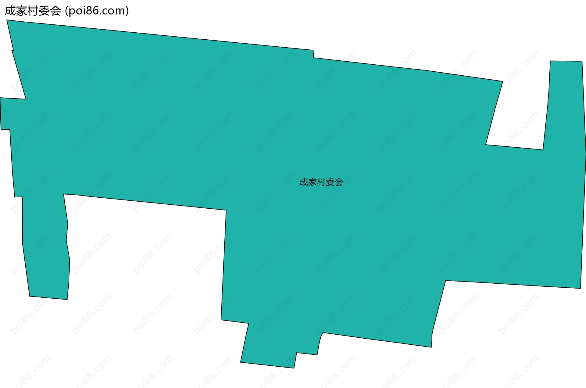 成家村委会边界地图