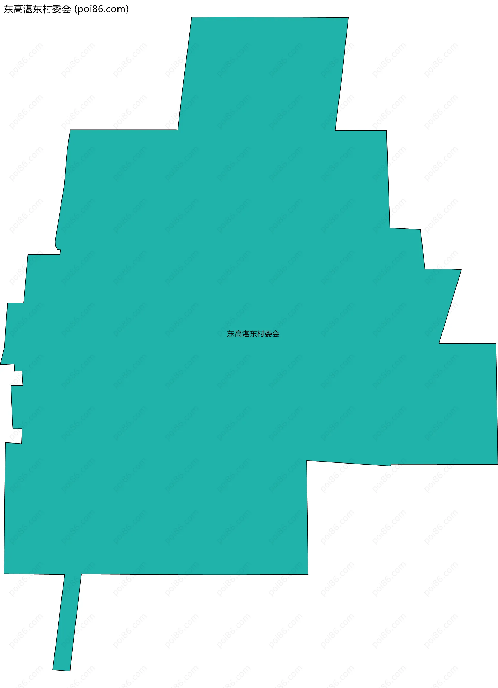 东高湛东村委会边界地图