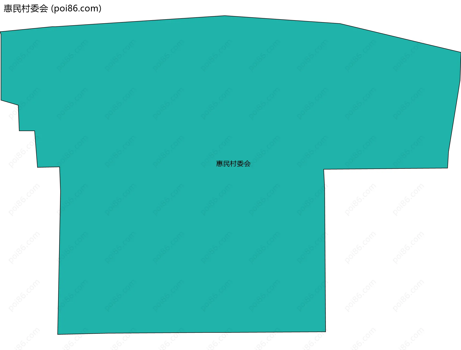 惠民村委会边界地图