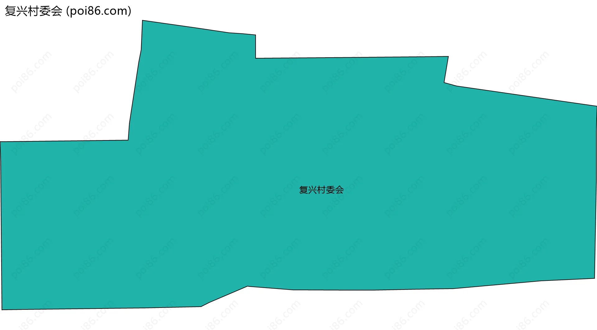 复兴村委会边界地图