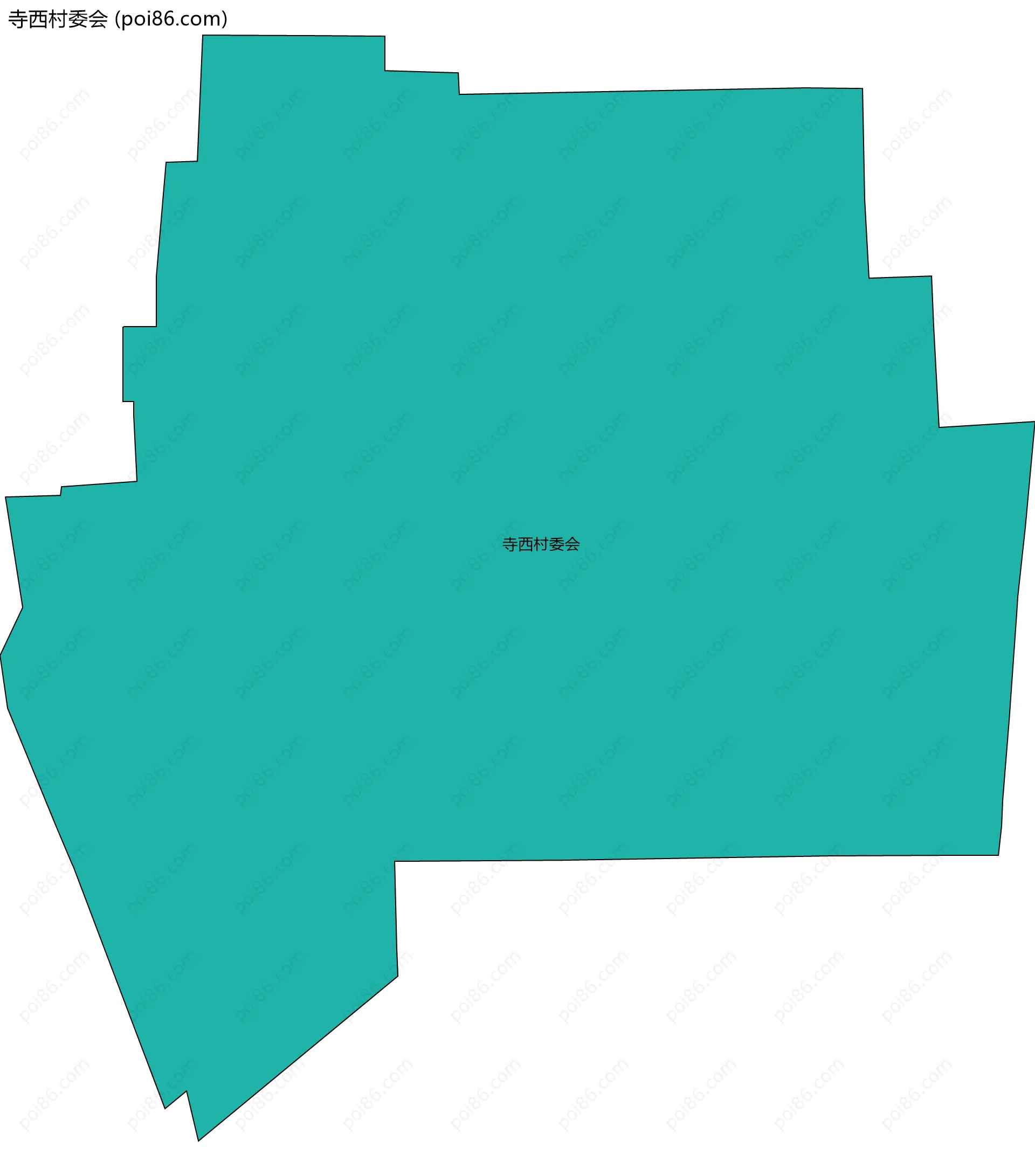 寺西村委会边界地图