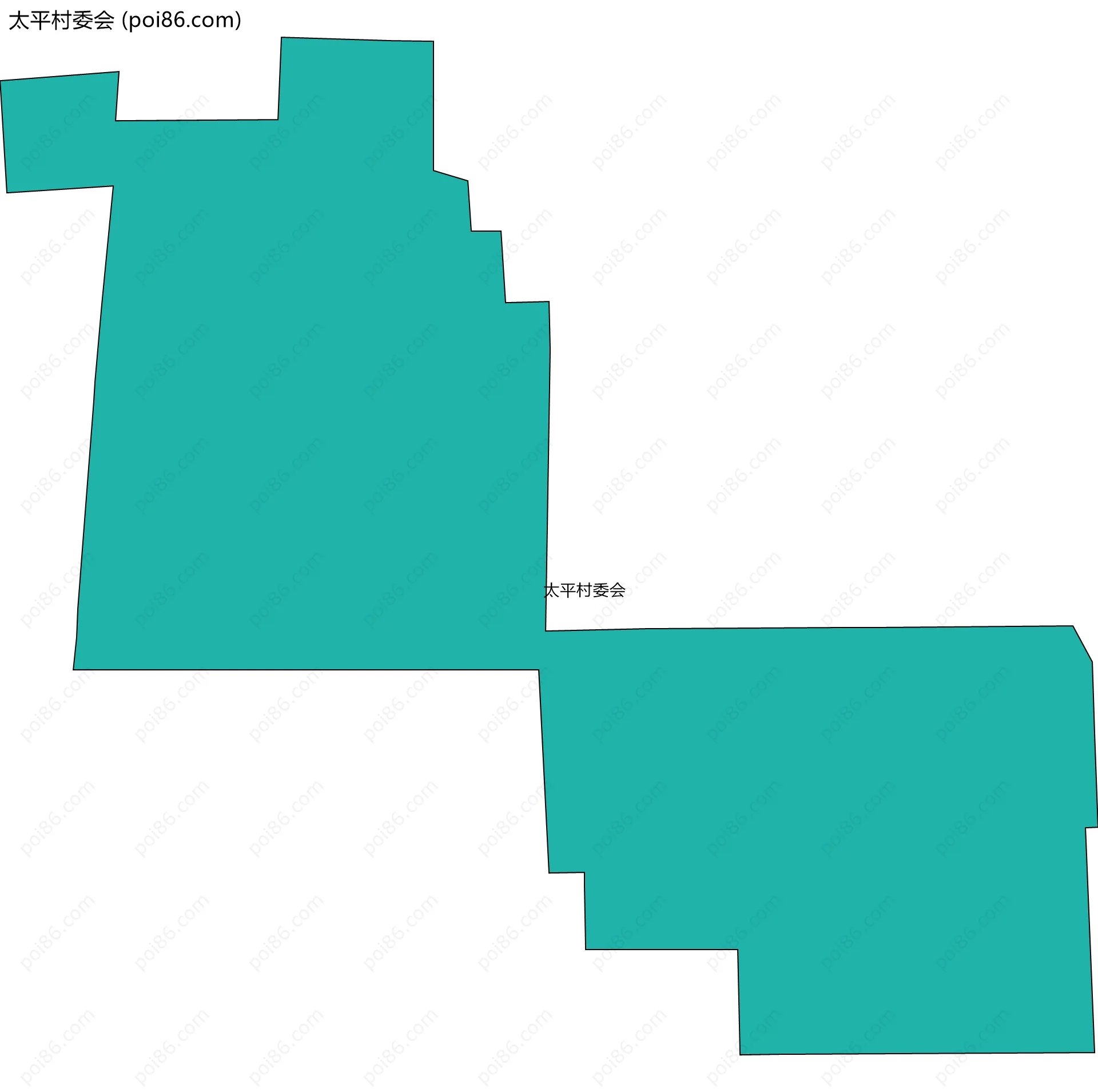 太平村委会边界地图