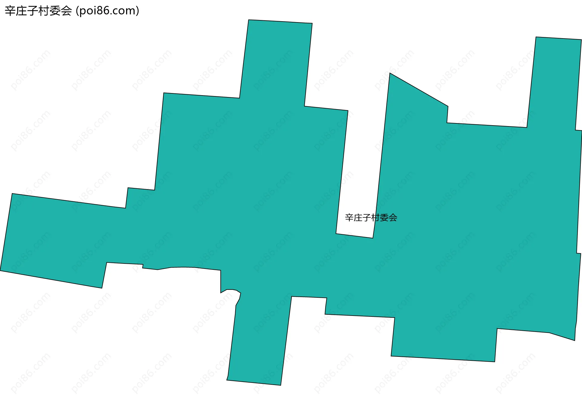 辛庄子村委会边界地图