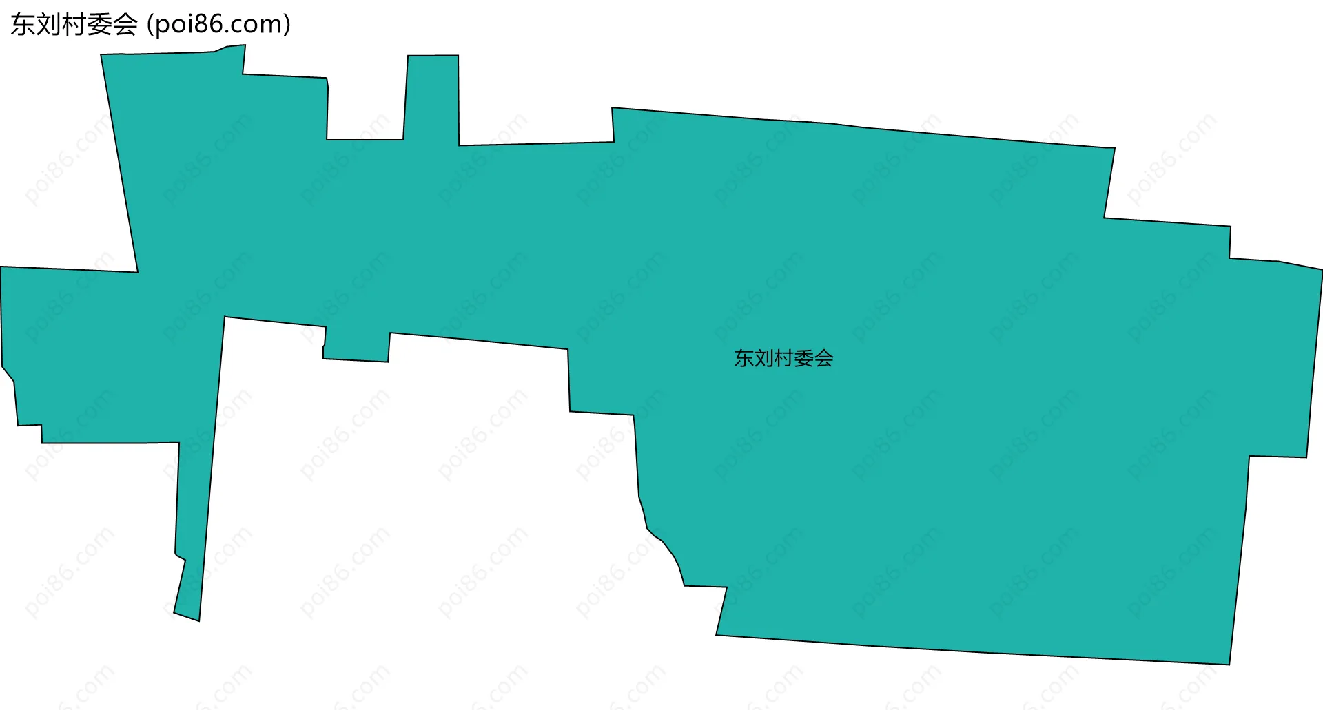 东刘村委会边界地图
