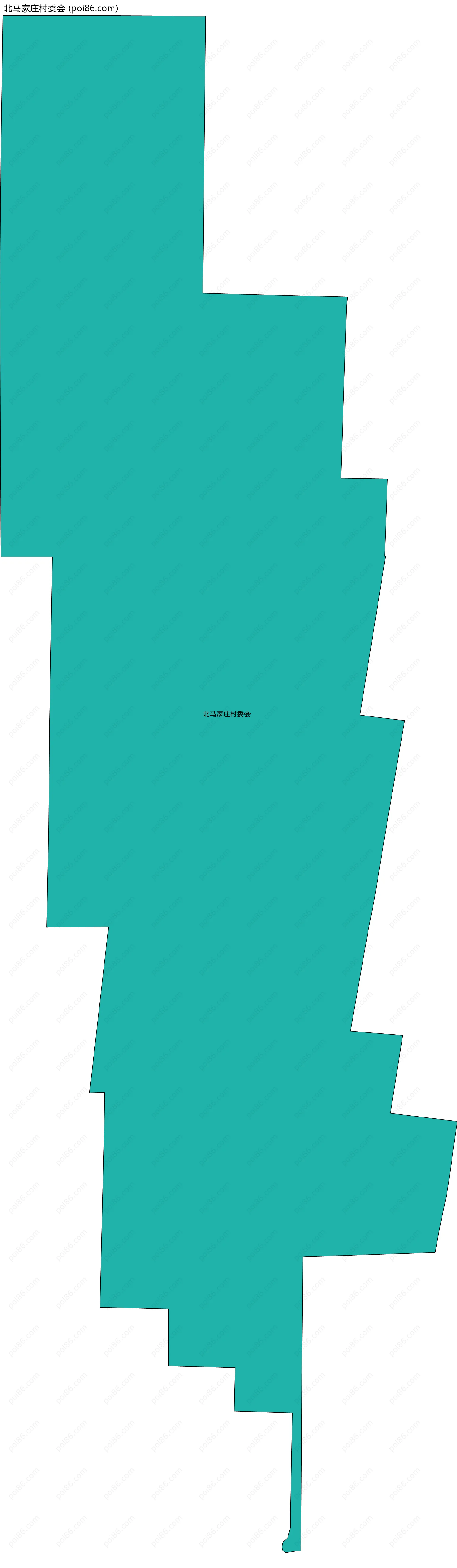 北马家庄村委会边界地图