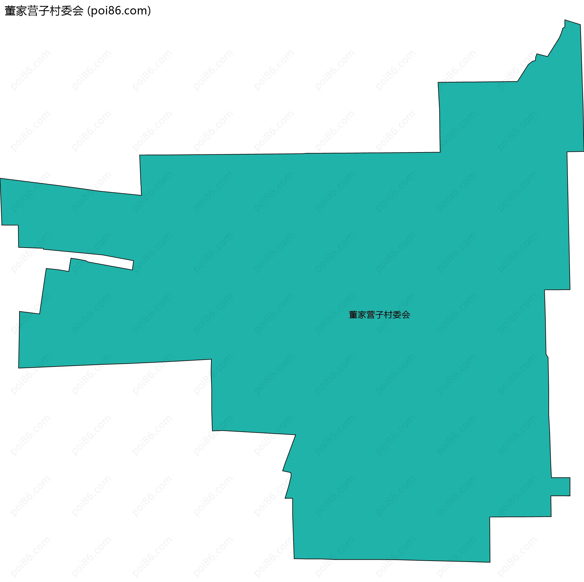 董家营子村委会边界地图