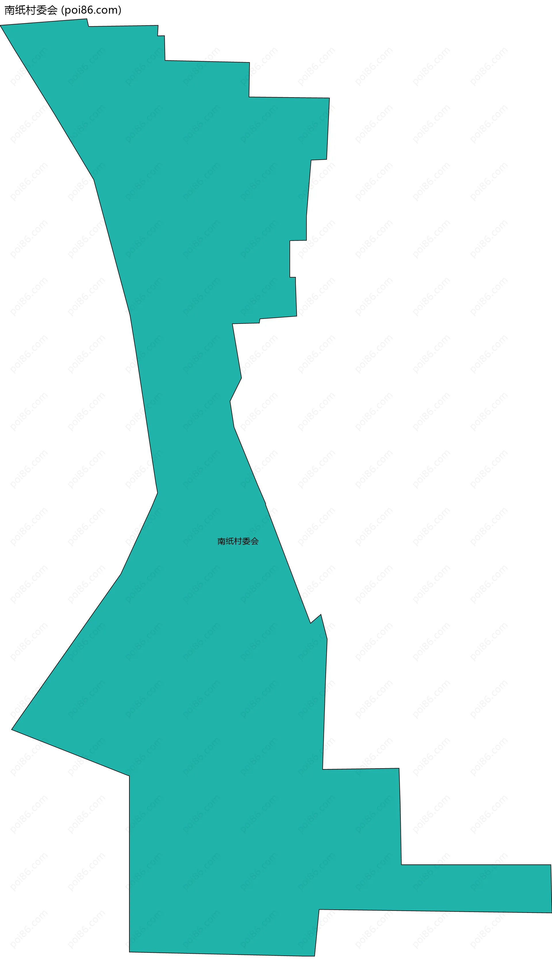 南纸村委会边界地图