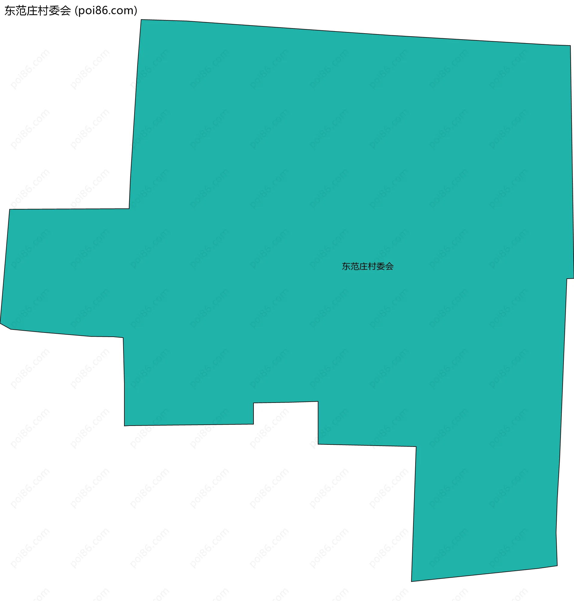 东范庄村委会边界地图