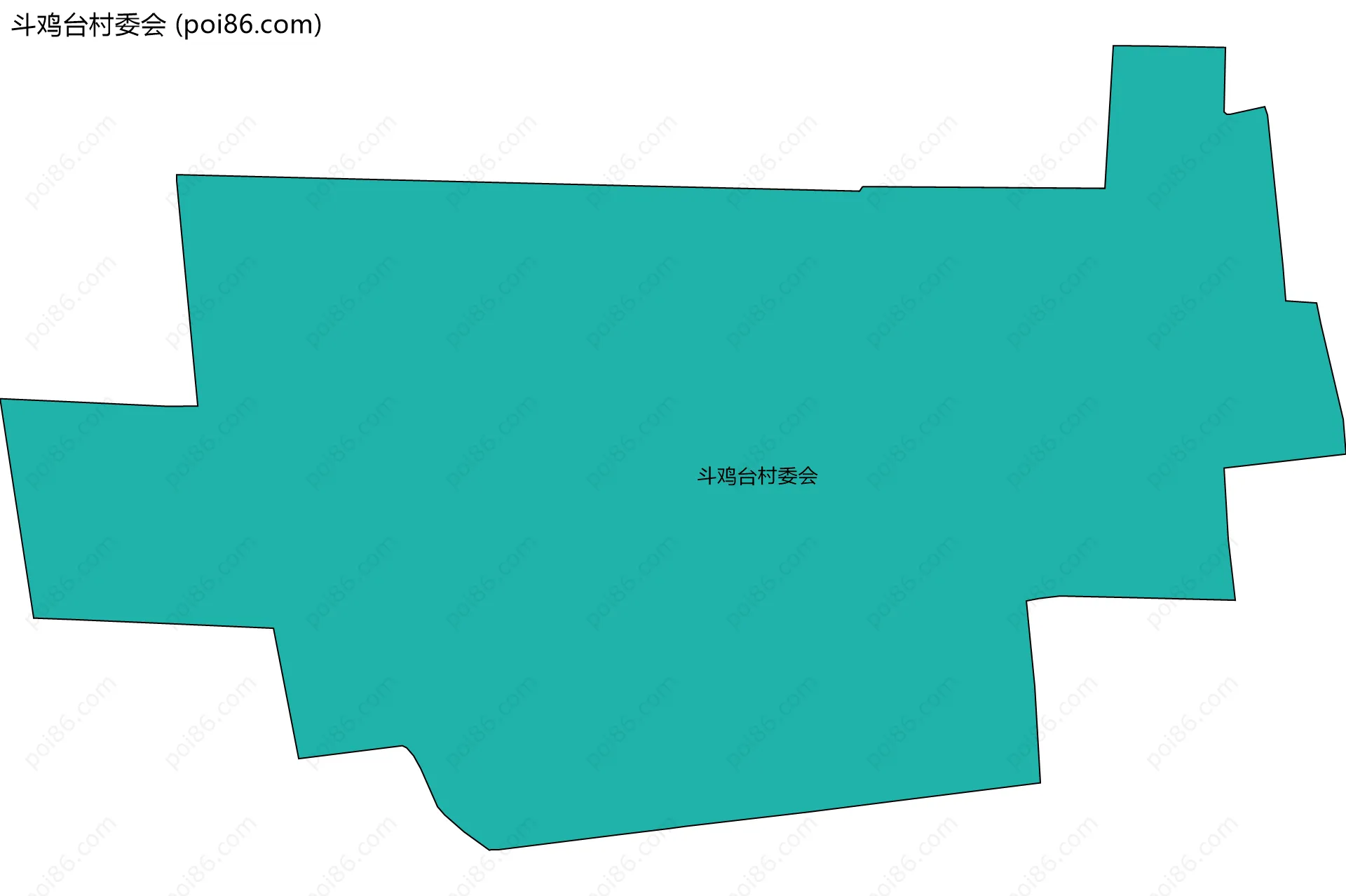 斗鸡台村委会边界地图