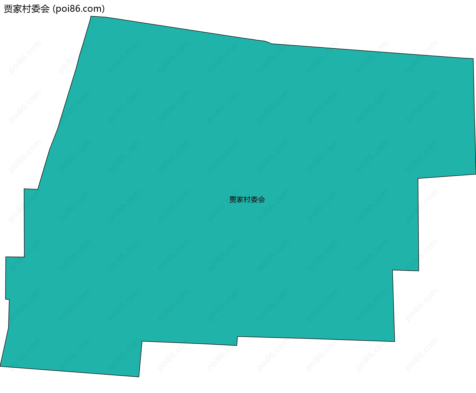 贾家村委会边界地图