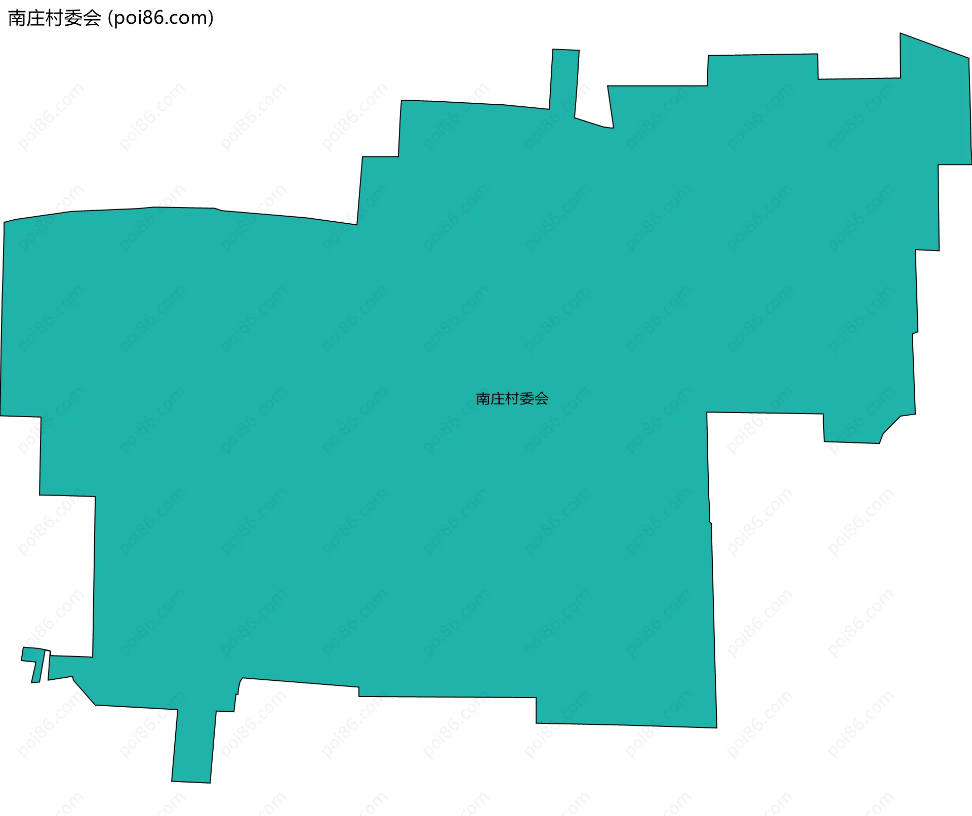 南庄村委会边界地图