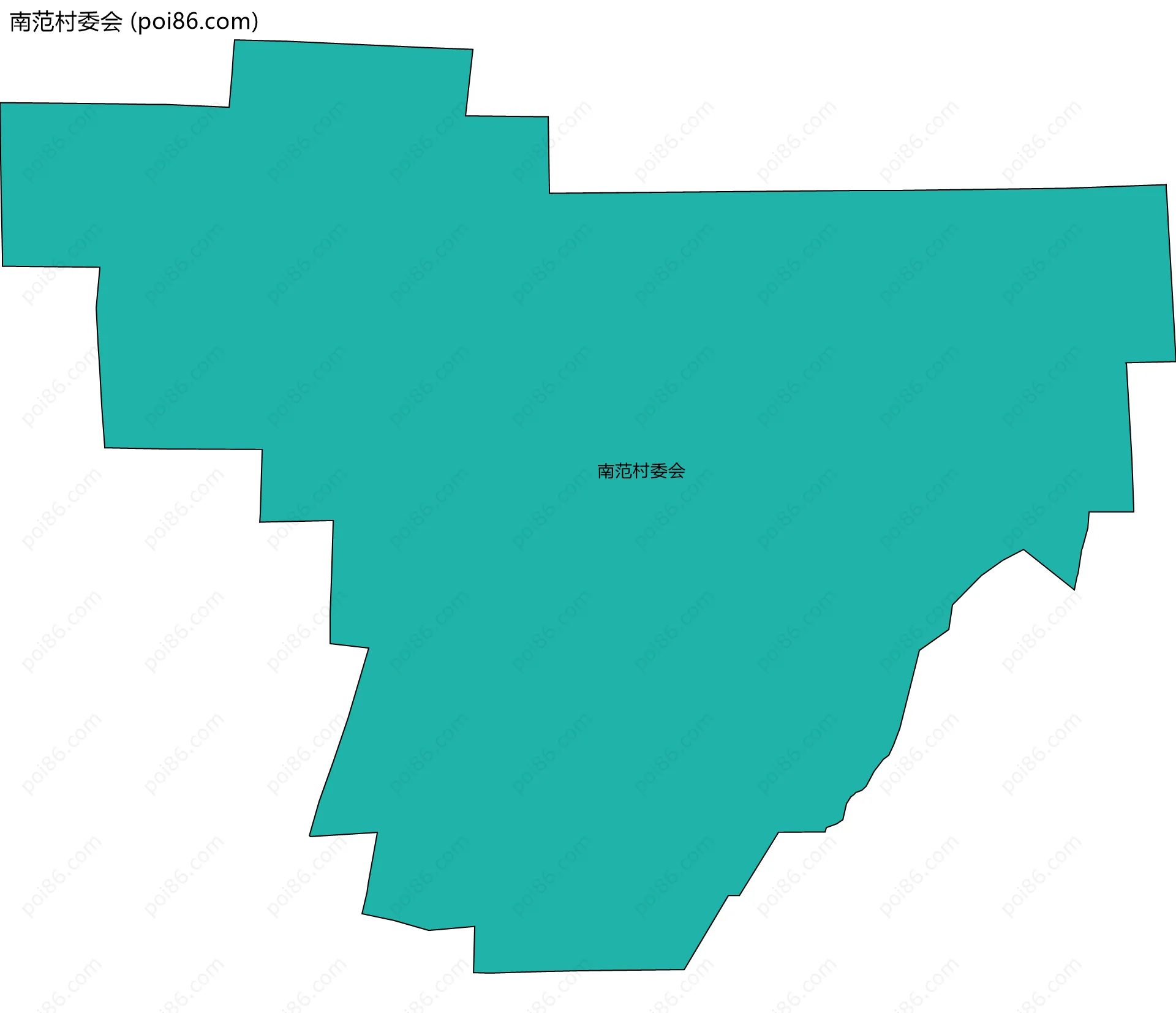 南范村委会边界地图