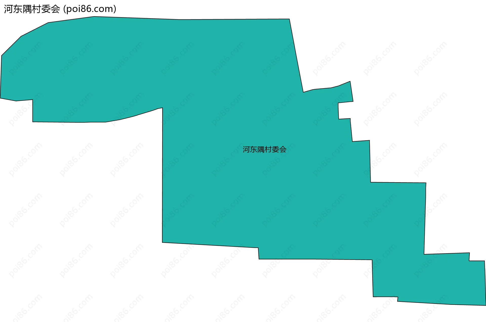 河东隅村委会边界地图