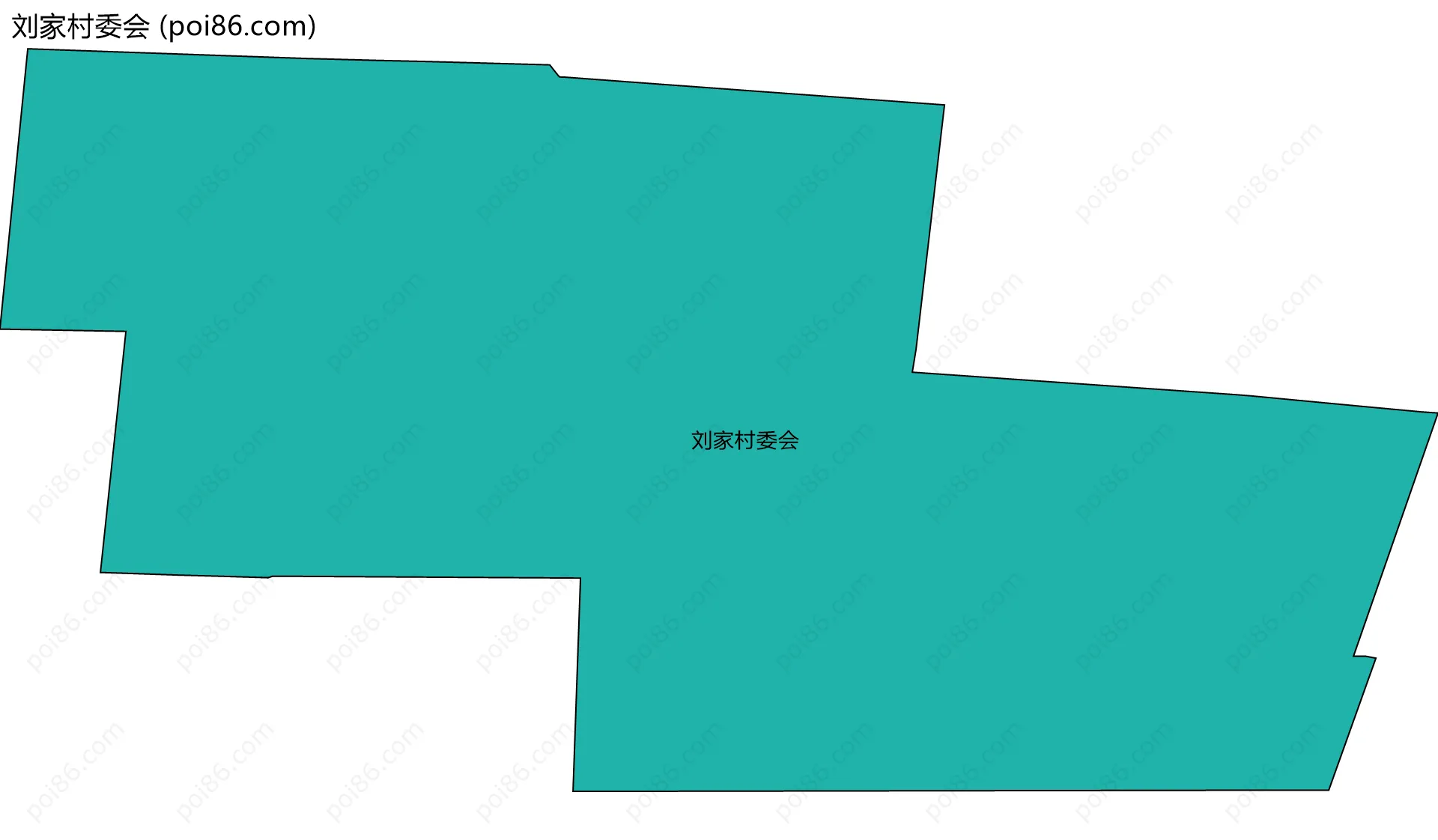刘家村委会边界地图