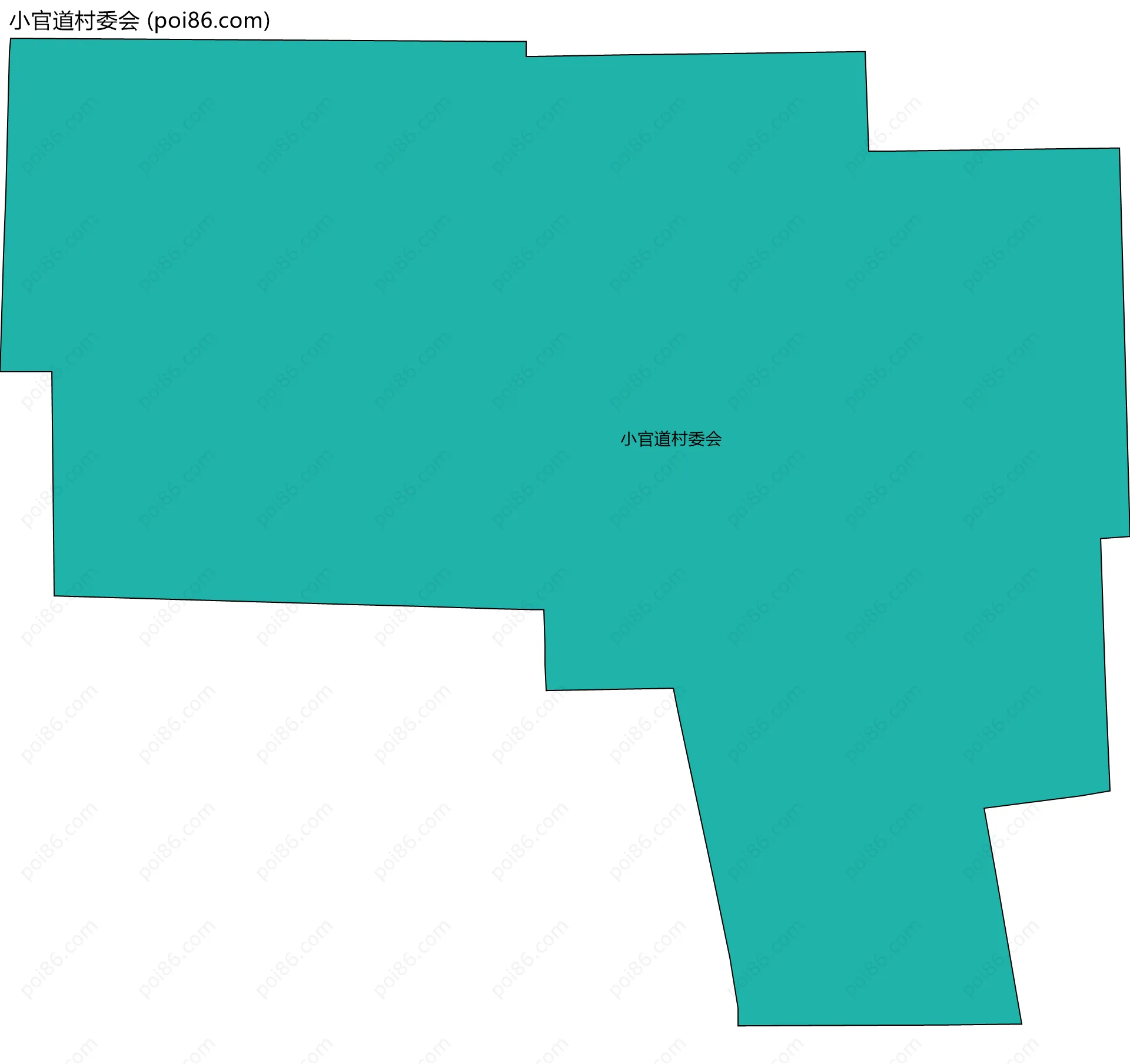 小官道村委会边界地图