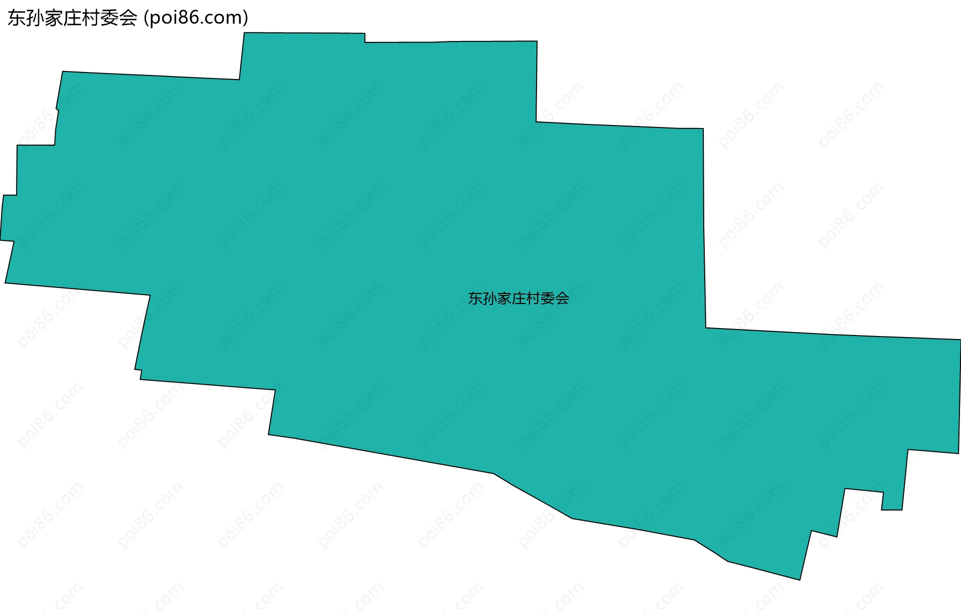 东孙家庄村委会边界地图