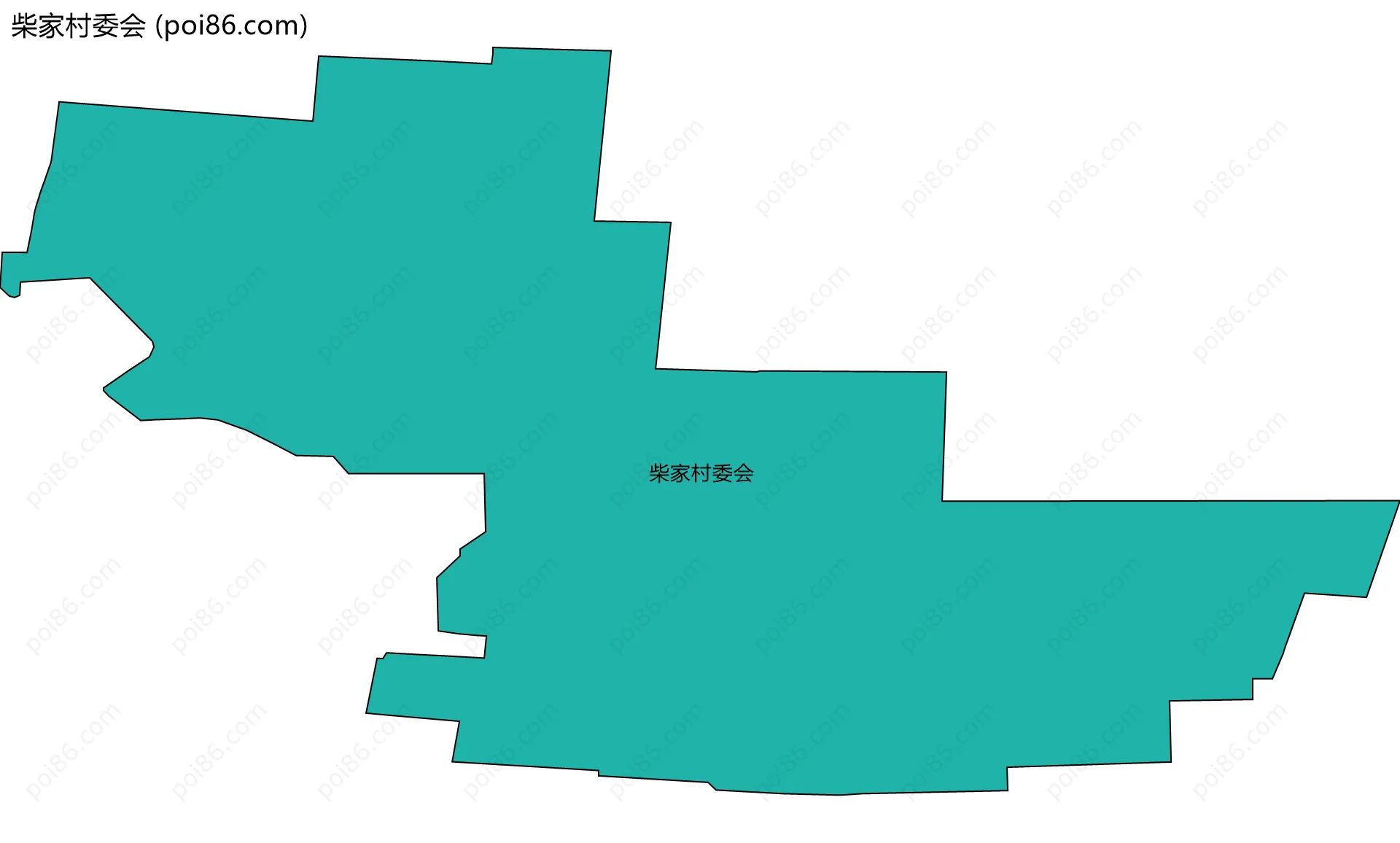 柴家村委会边界地图