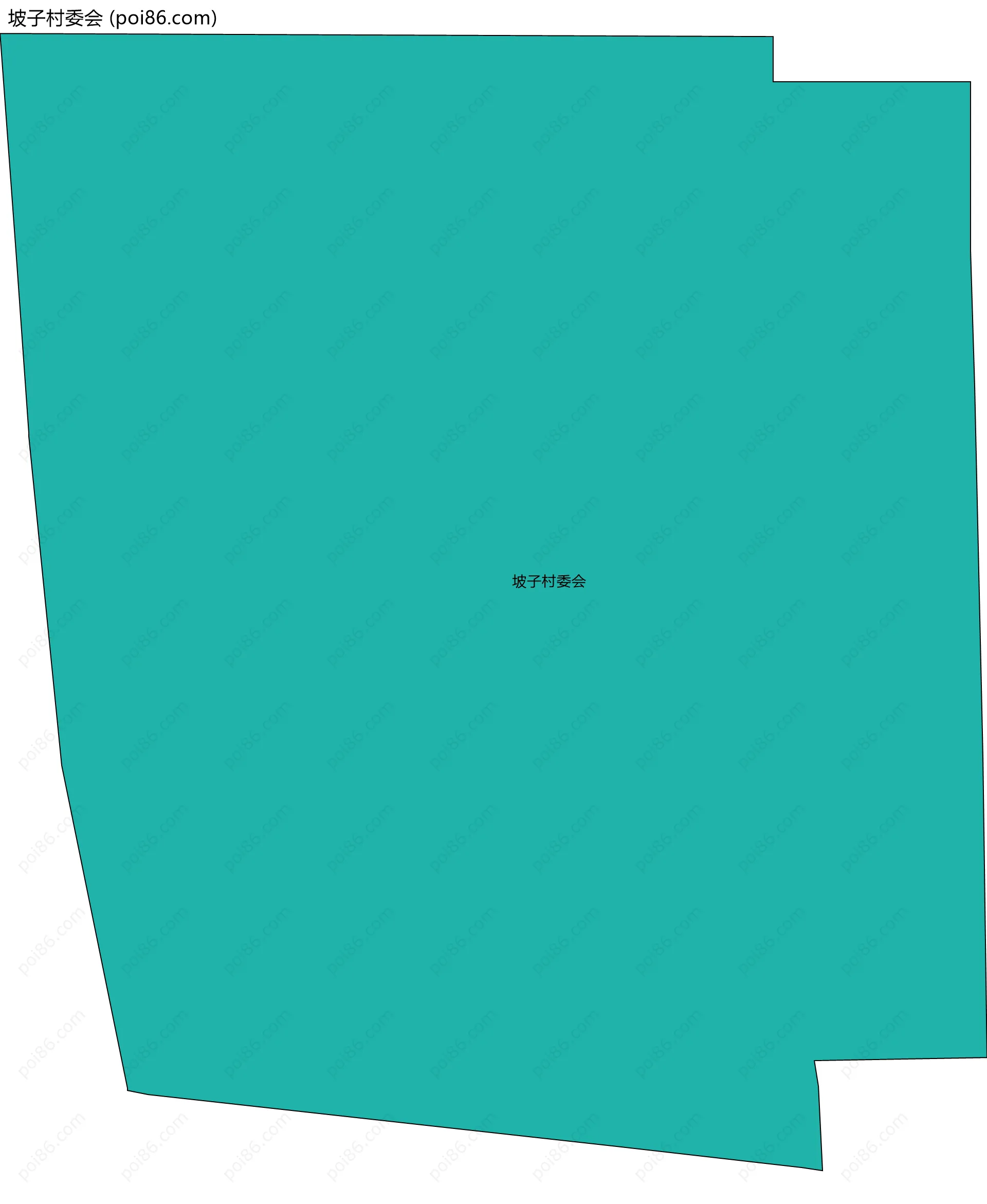 坡子村委会边界地图