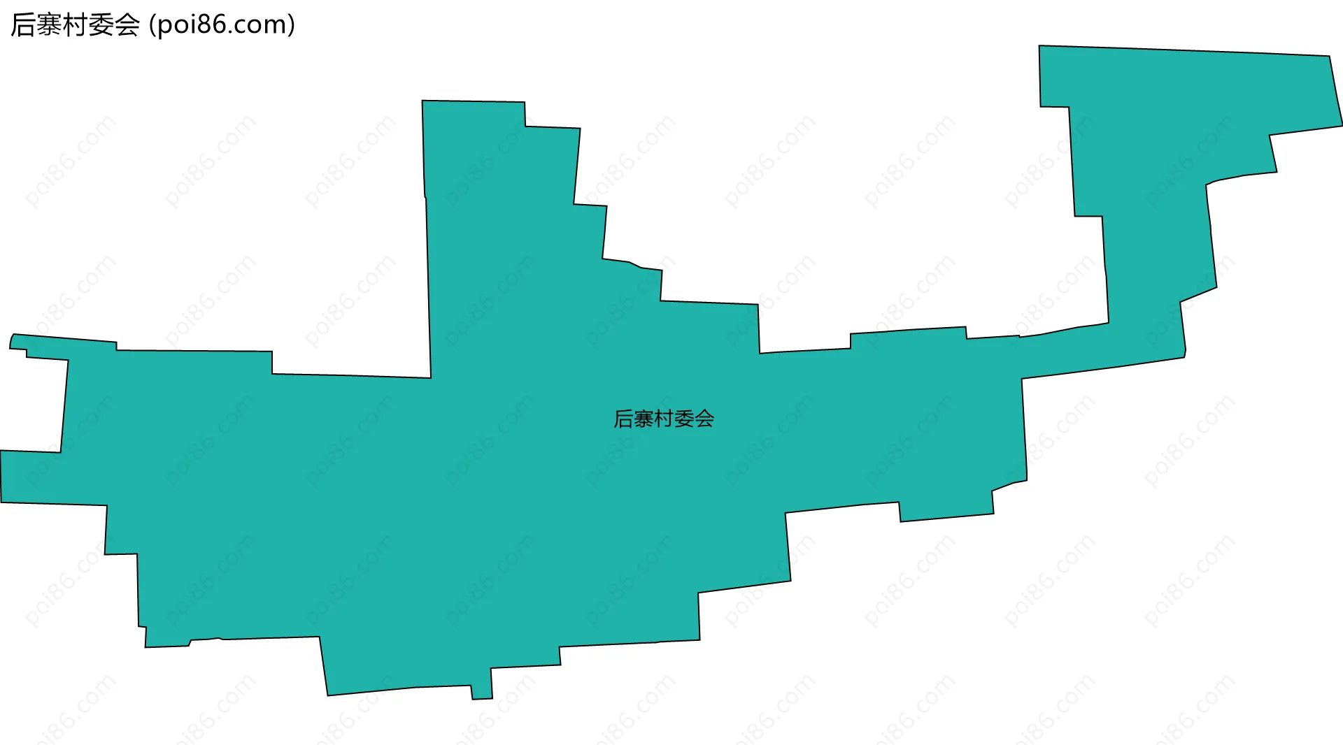 后寨村委会边界地图