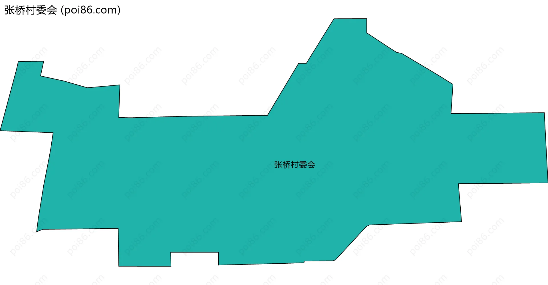 张桥村委会边界地图
