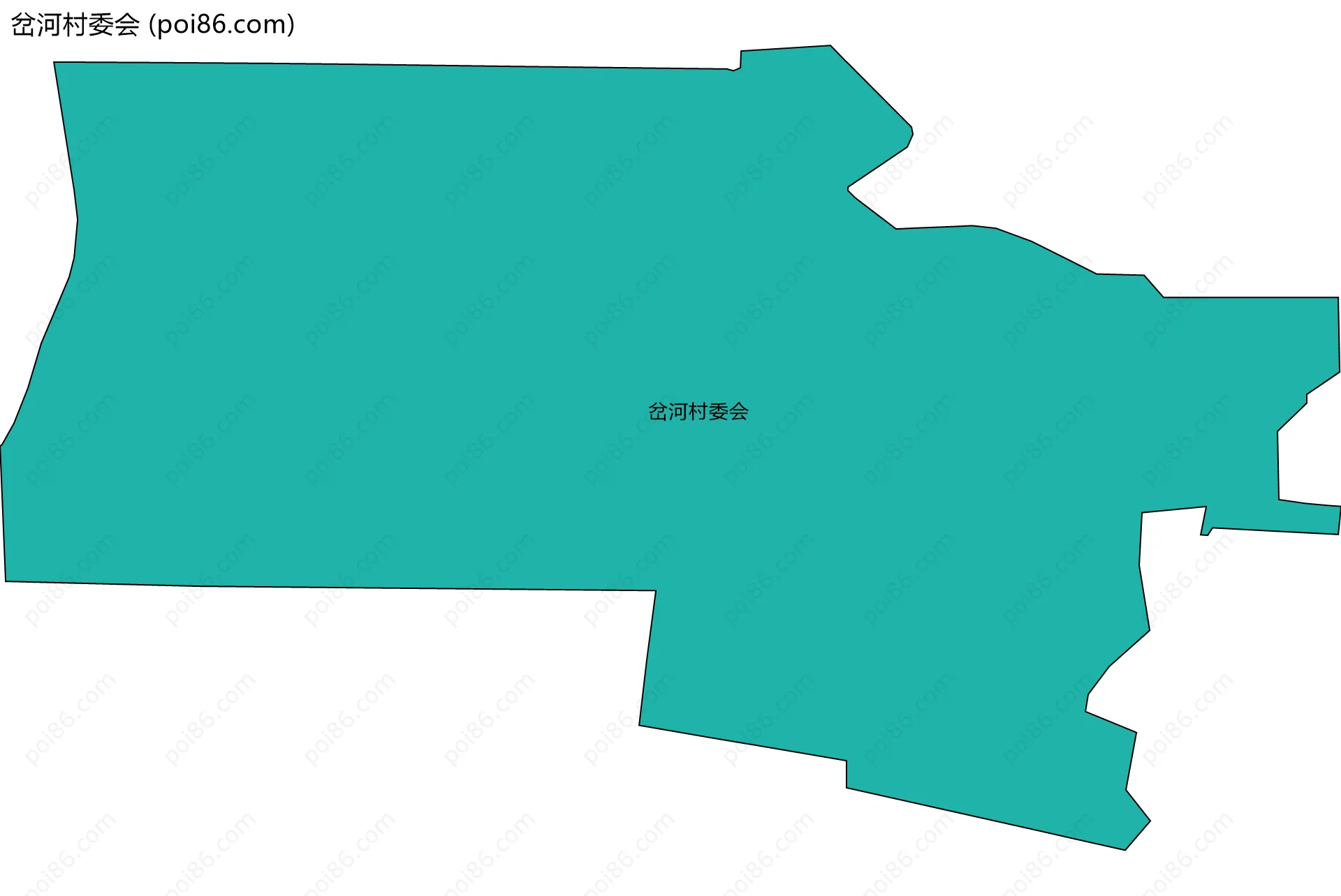 岔河村委会边界地图