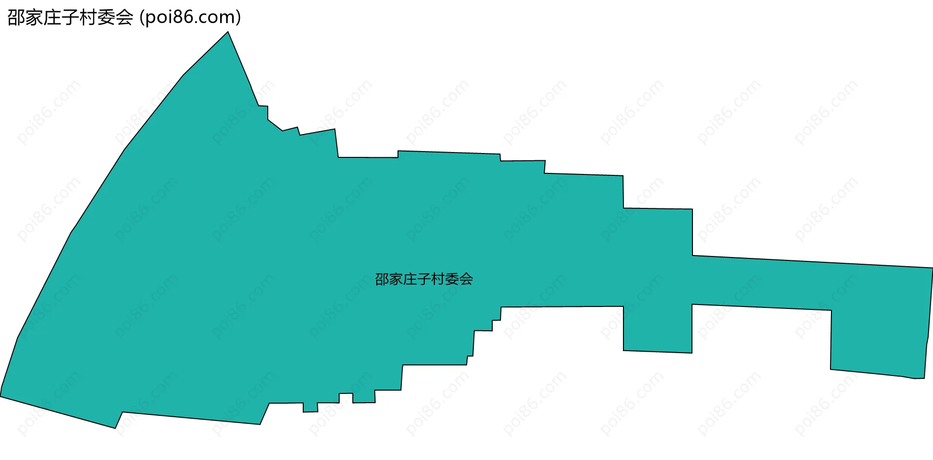邵家庄子村委会边界地图