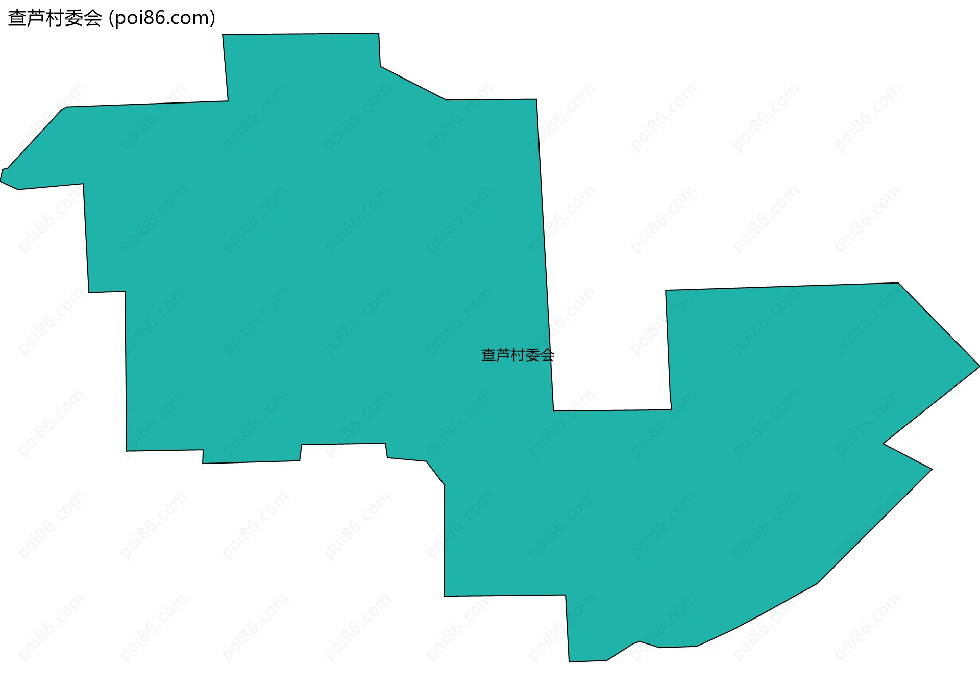 查芦村委会边界地图