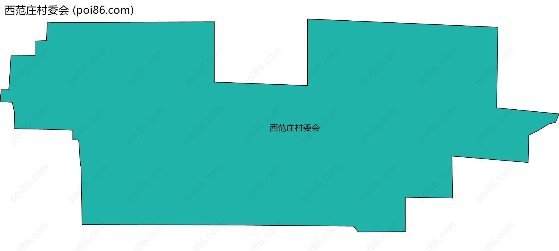 西范庄村委会边界地图