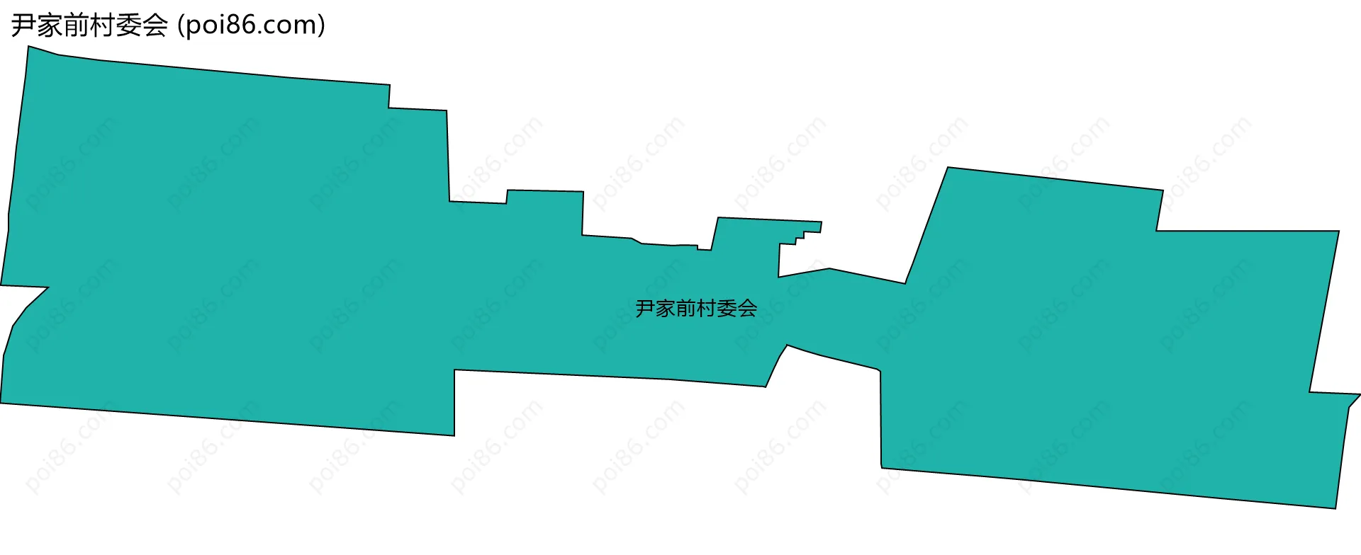 尹家前村委会边界地图