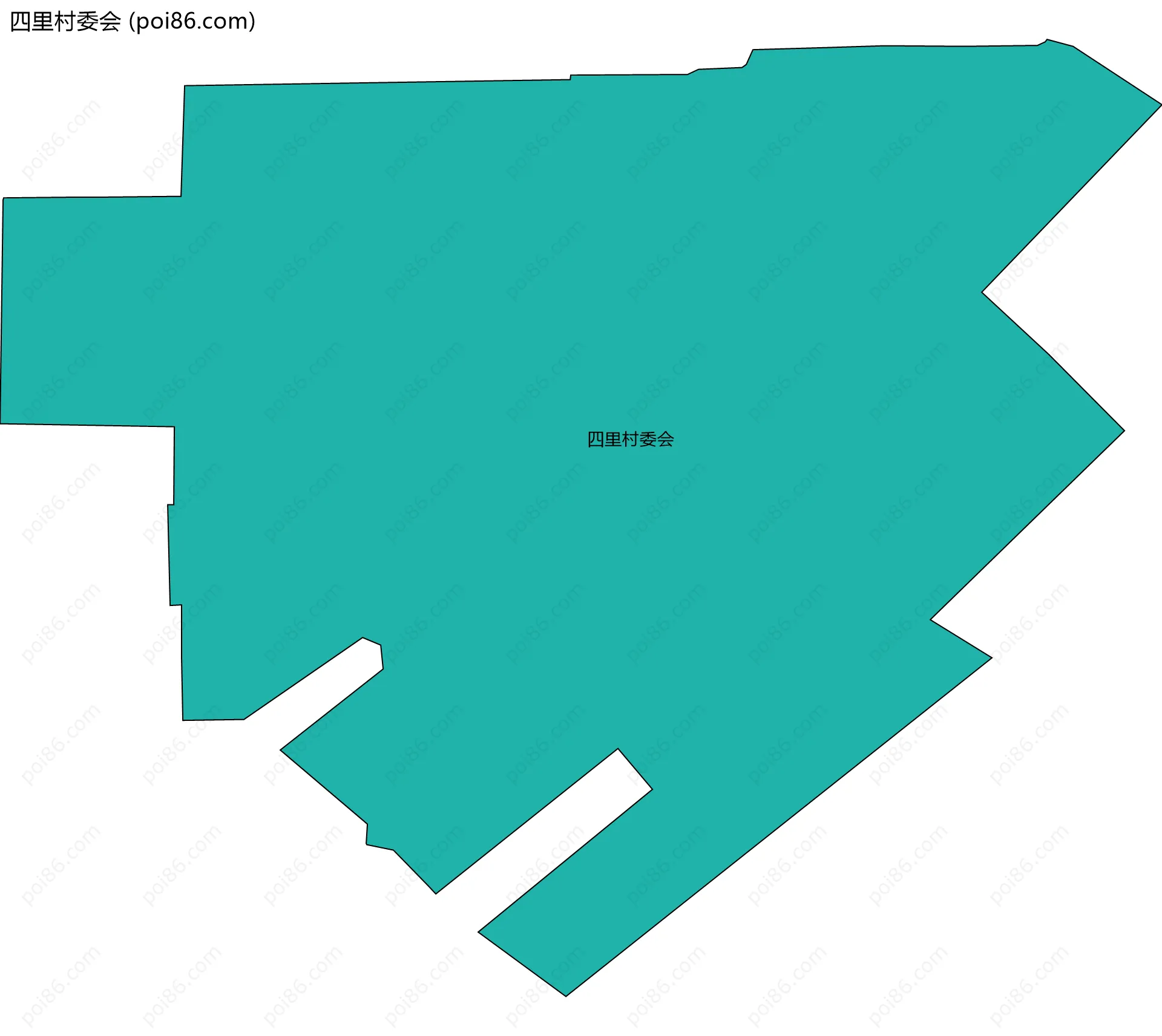 四里村委会边界地图