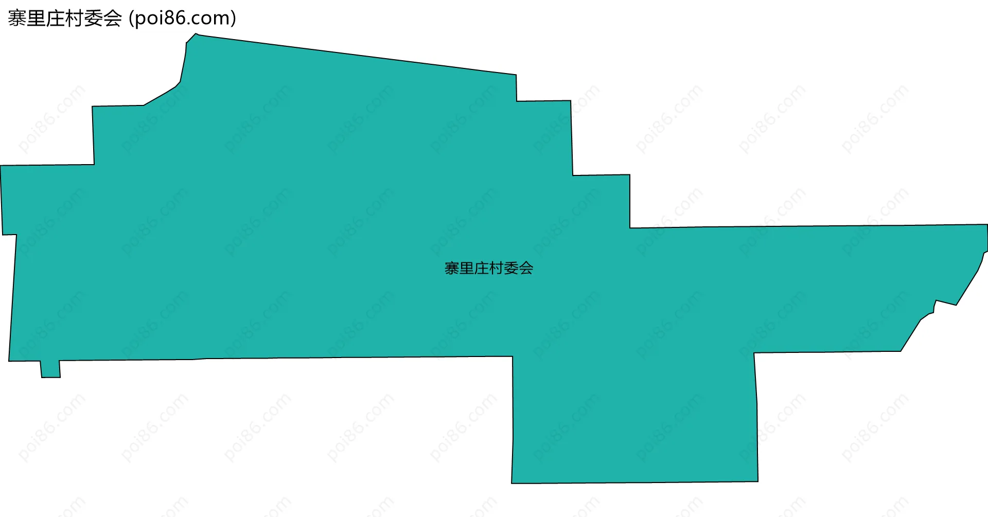 寨里庄村委会边界地图
