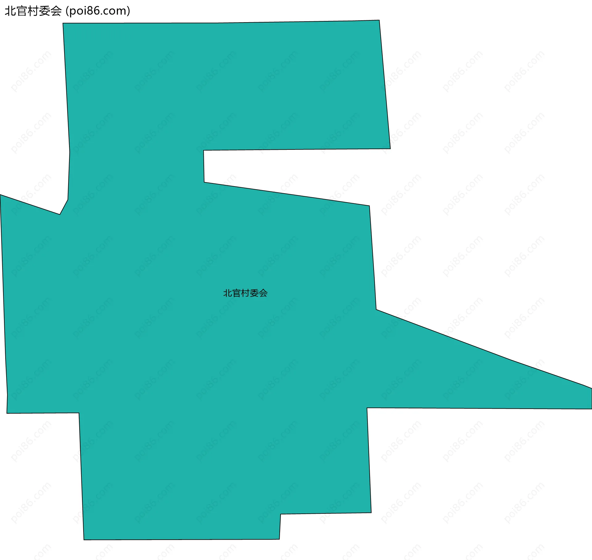北官村委会边界地图