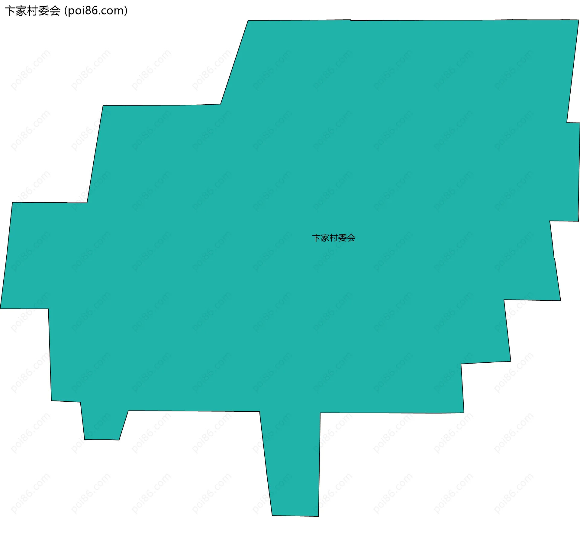 卞家村委会边界地图