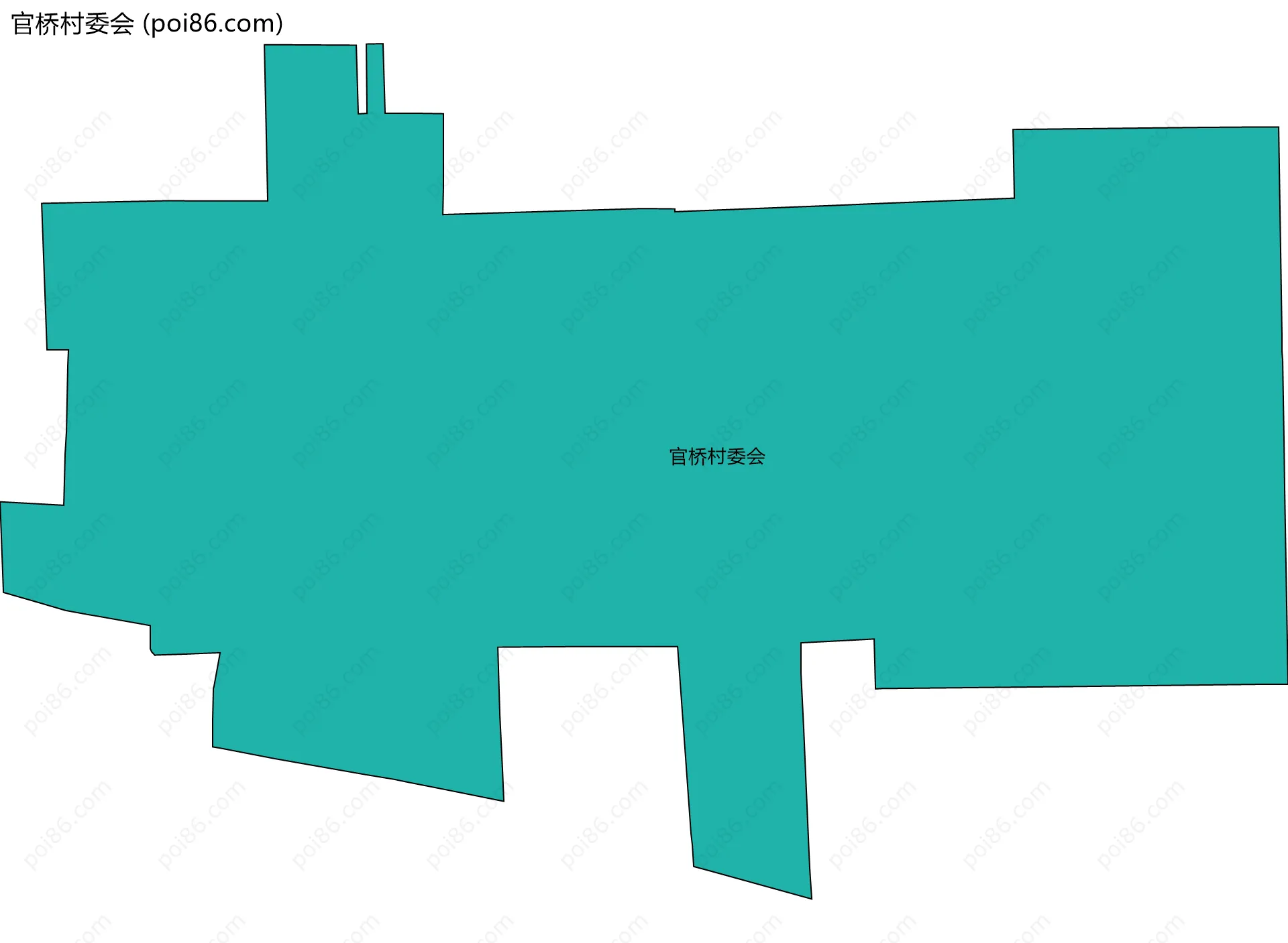 官桥村委会边界地图