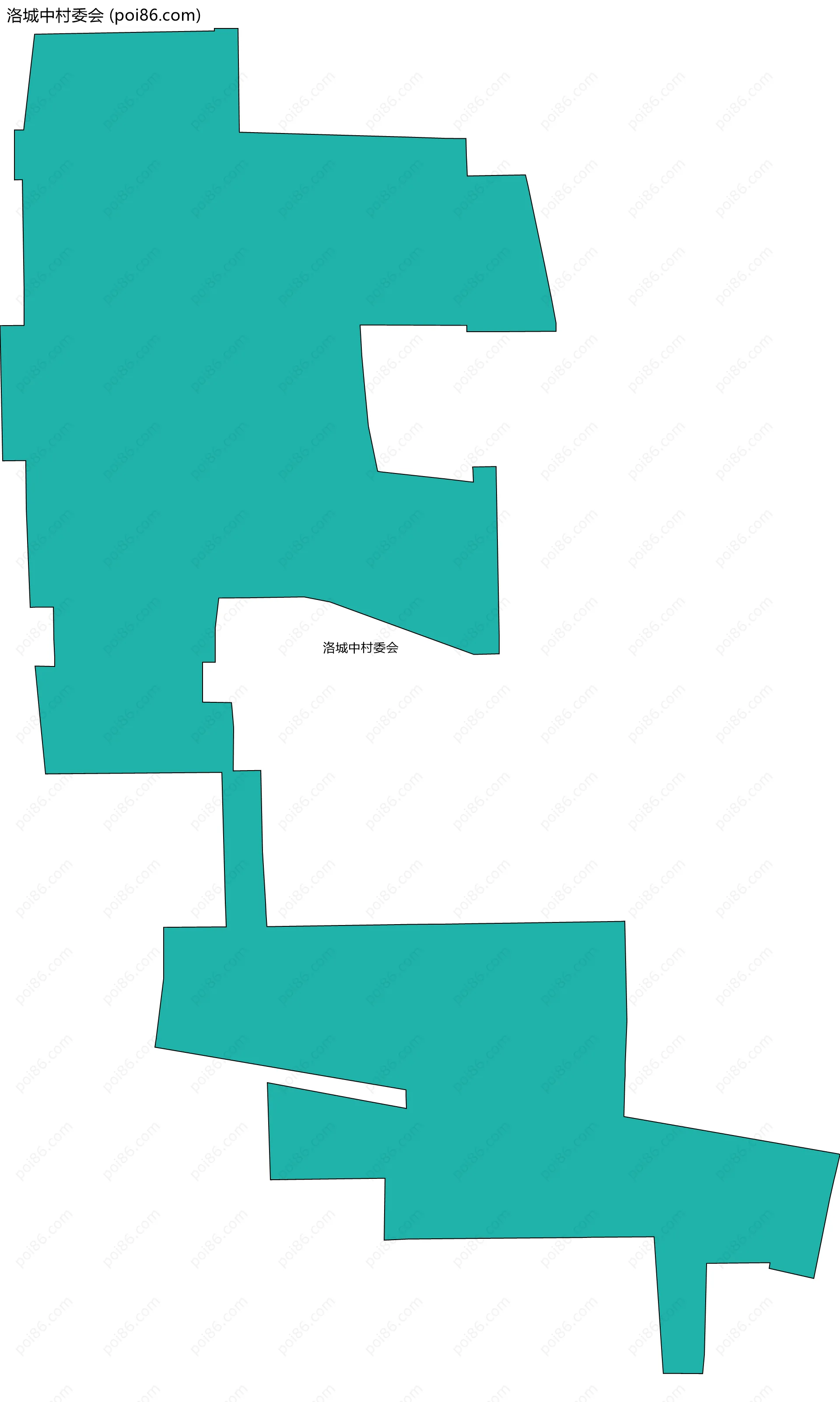 洛城中村委会边界地图