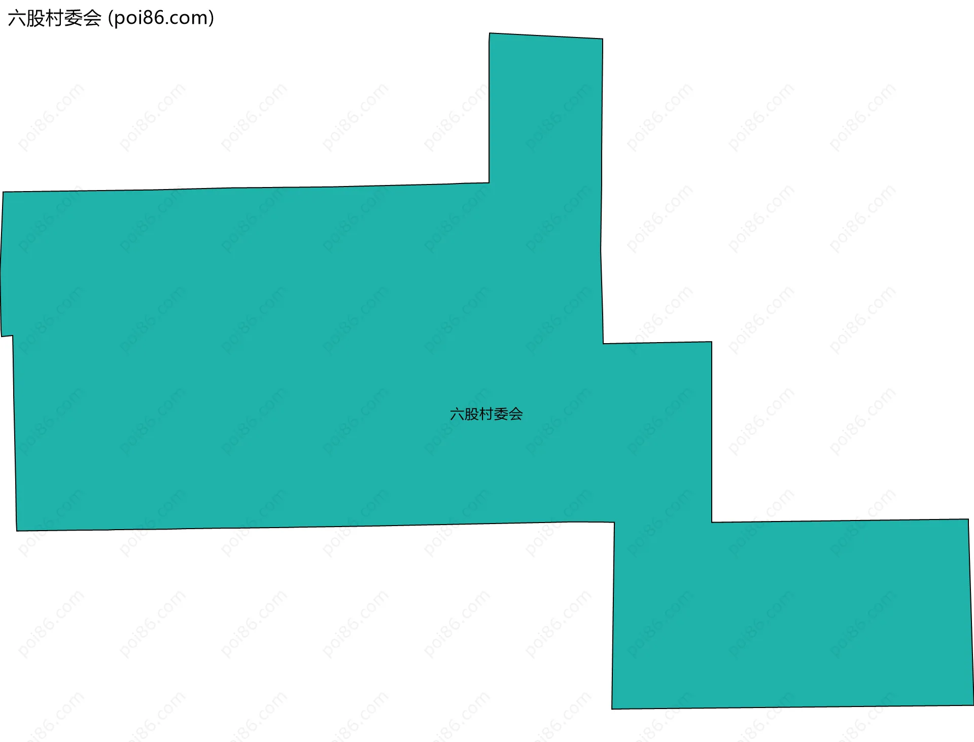 六股村委会边界地图